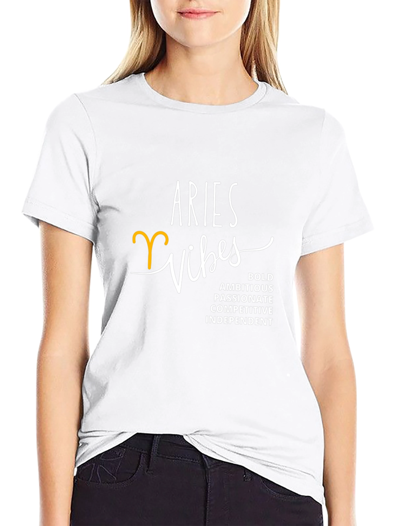 Aries Vibes Black T-Shirt - Zodiac Sign Apparel