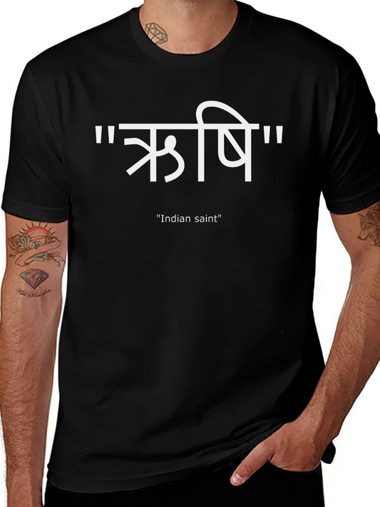 Indian Saint Graphic Tee - Black T-Shirt