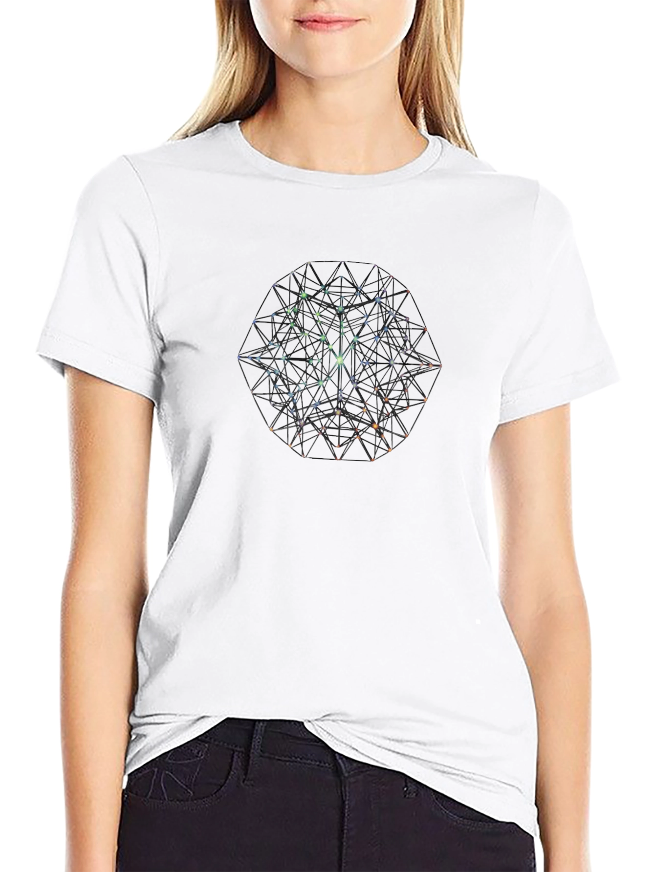 Geometric Black T-Shirt