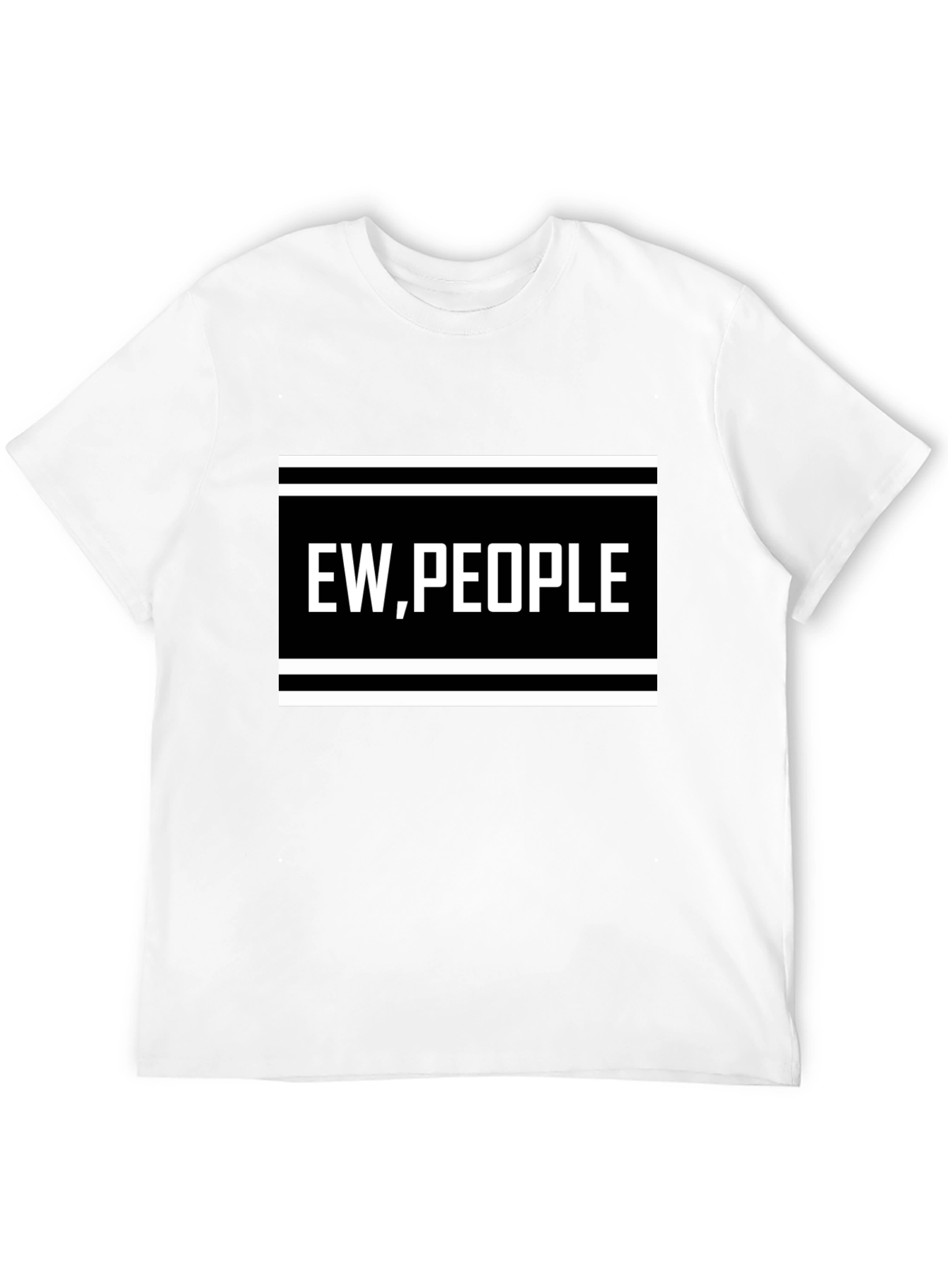 Ew People Graphic Tee - Black Novelty T-Shirt