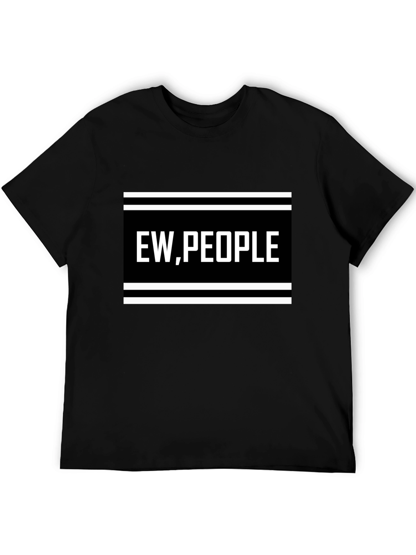 Ew People Graphic Tee - Black Novelty T-Shirt