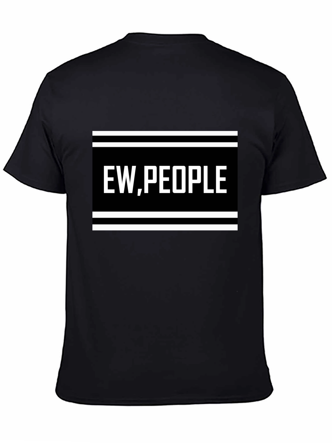 Ew People Graphic Tee - Black Novelty T-Shirt