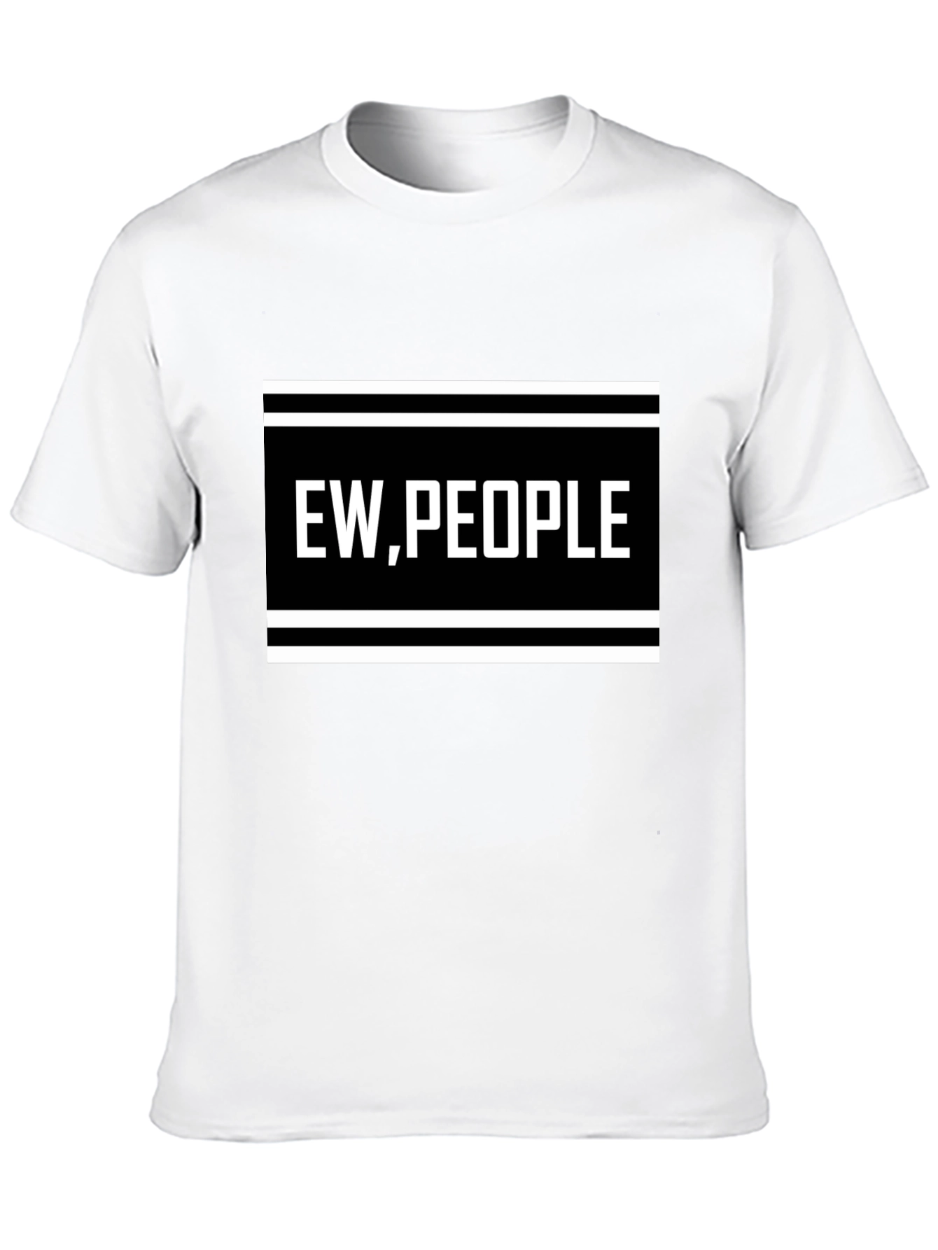 Ew People Graphic Tee - Black Novelty T-Shirt