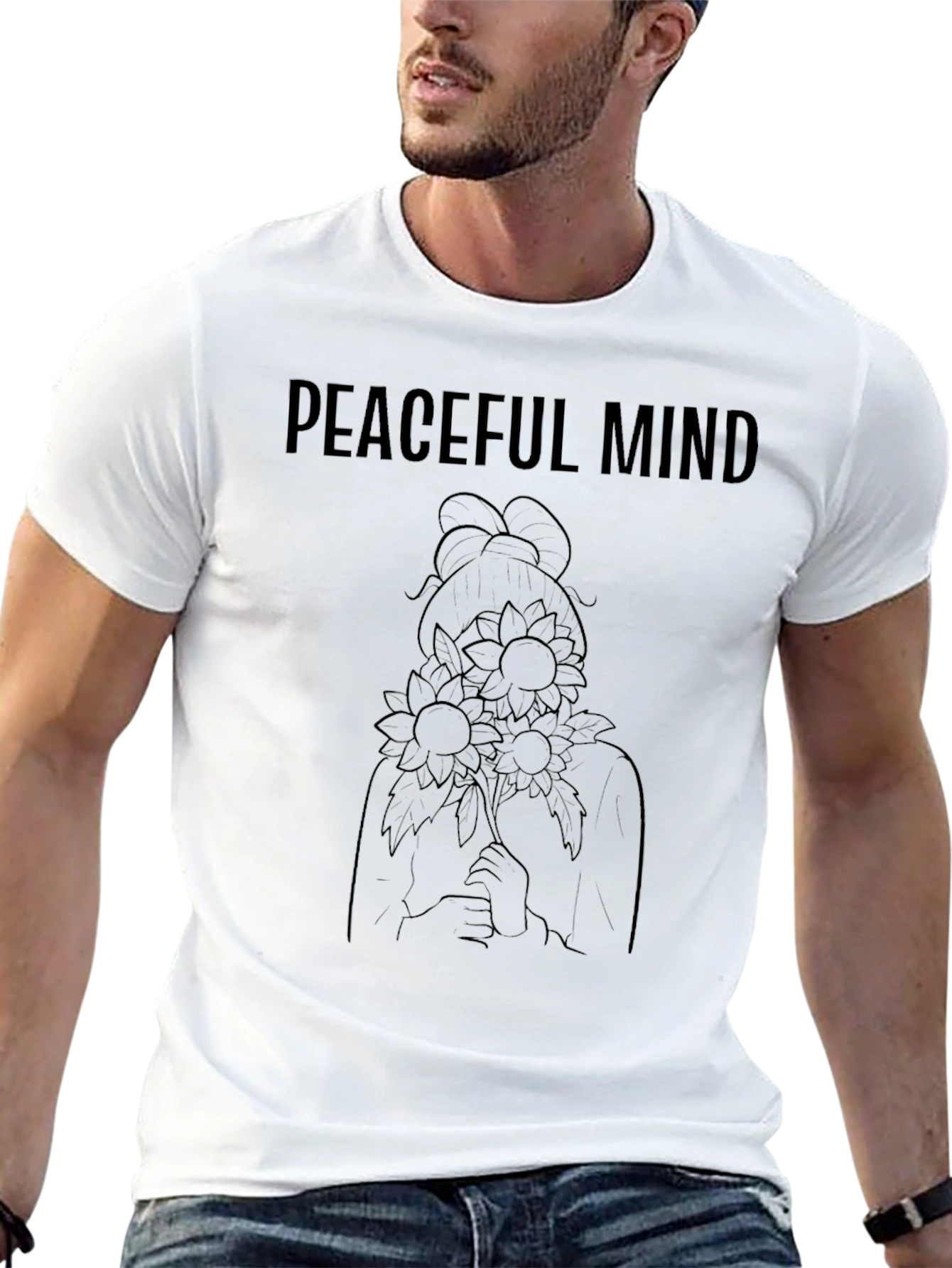 Peaceful Mind Black Graphic Tee