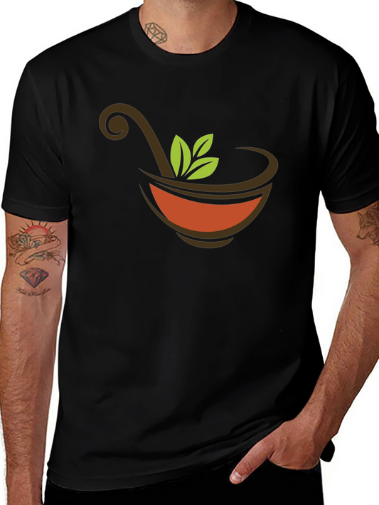Herbal Tea Bowl Black T-Shirt
