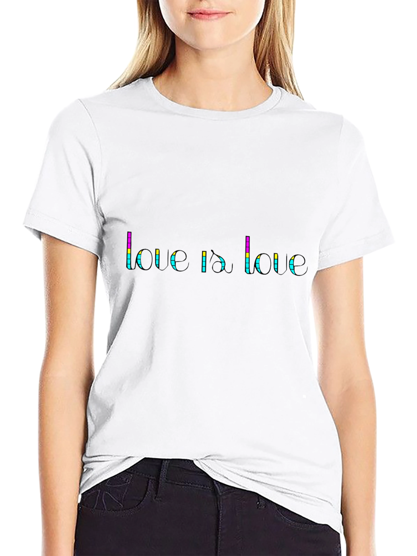 Love Is Love Graphic Tee - Black Pride T-Shirt
