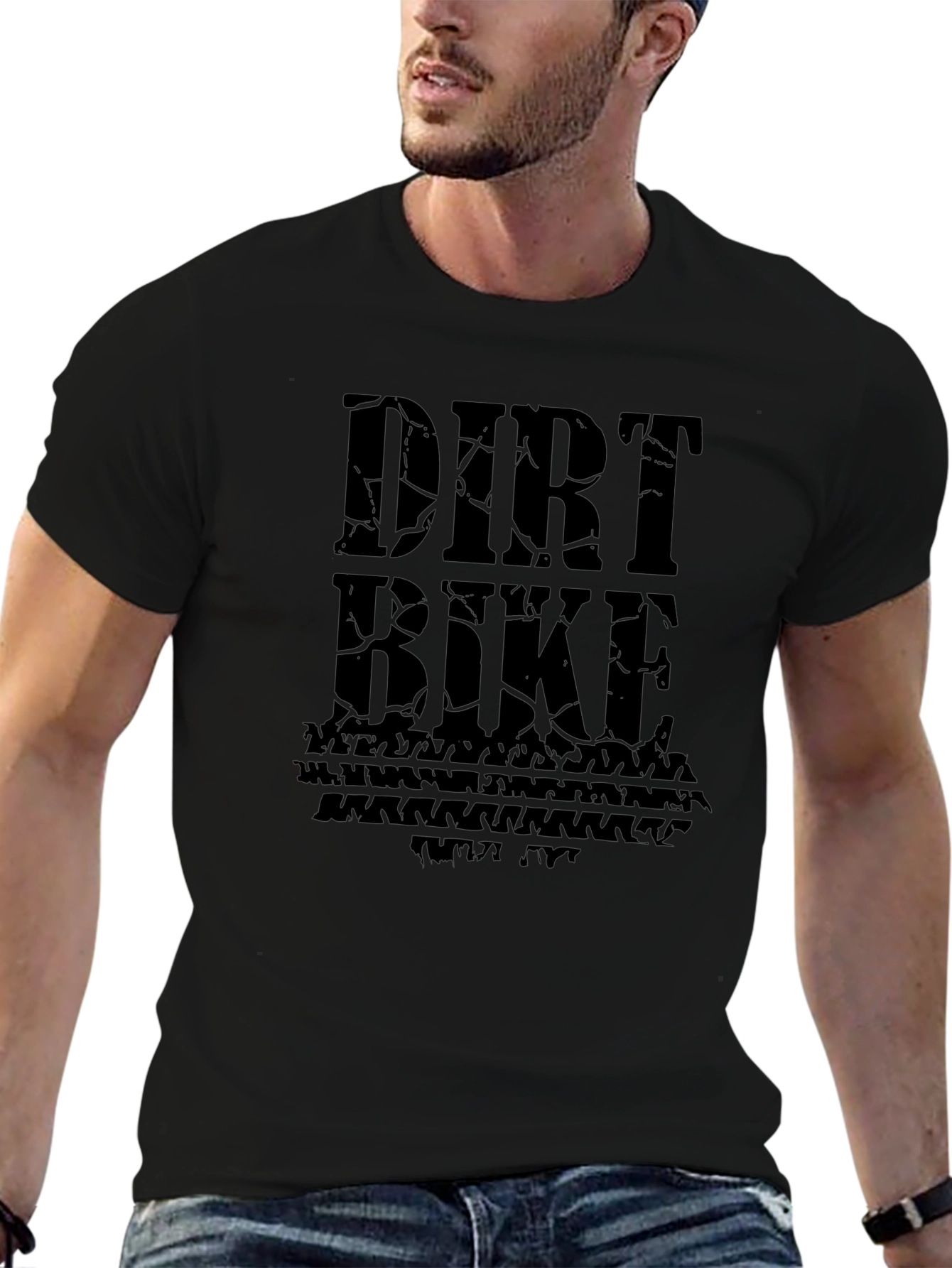 Dirt Bike Graphic Tee - Black T-Shirt