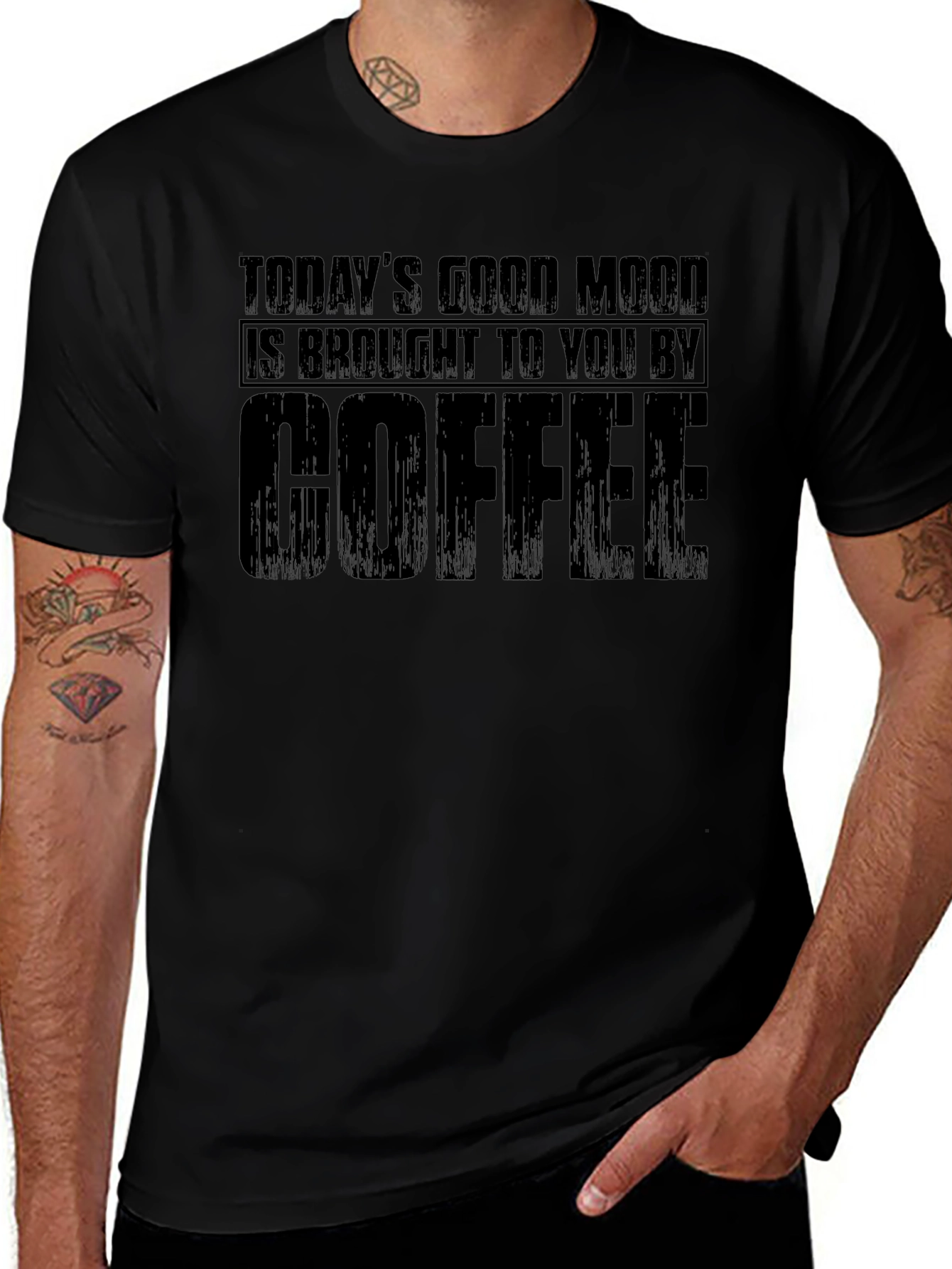 Coffee Good Mood Black T-Shirt