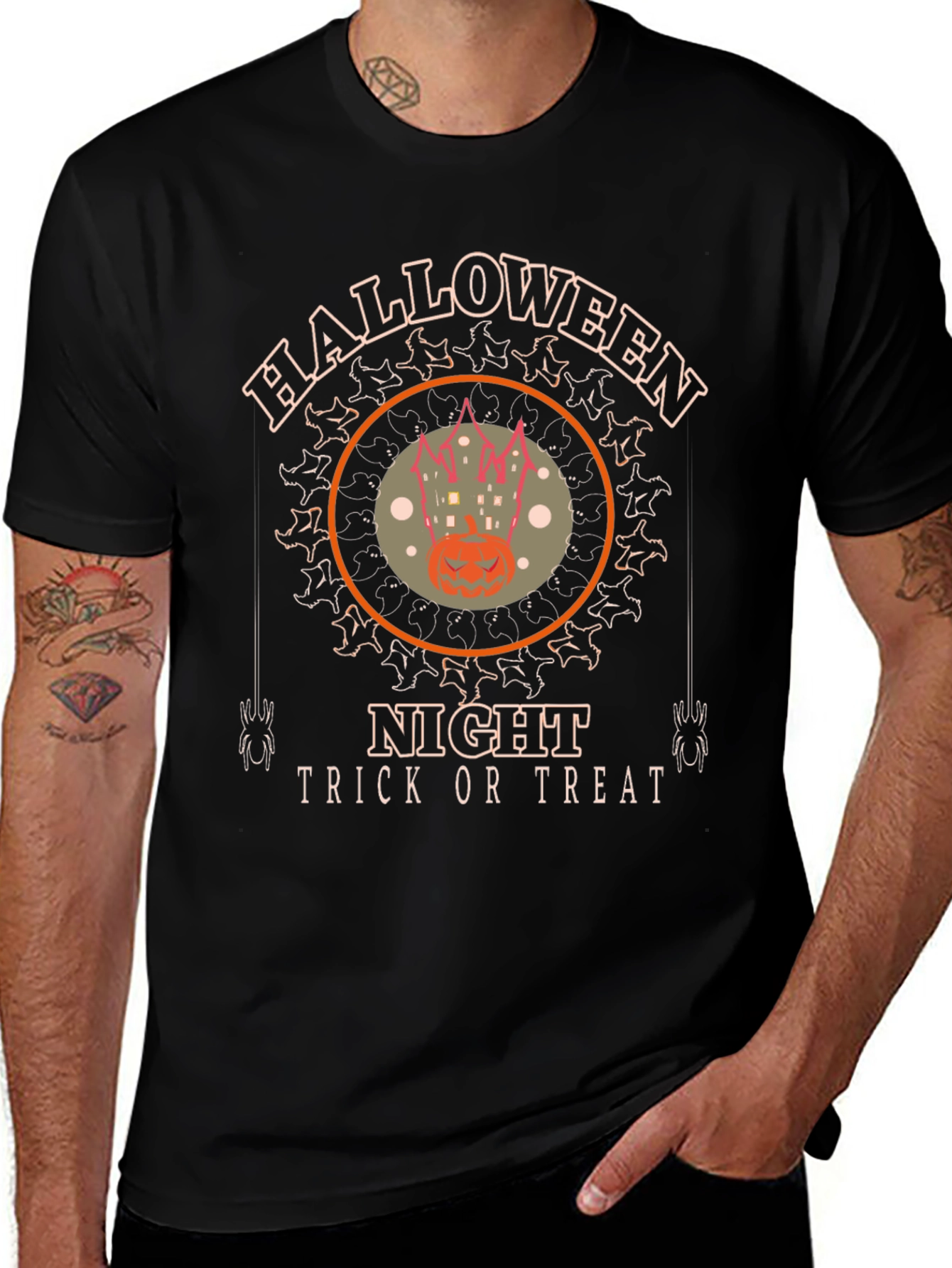 Halloween Night Trick or Treat Graphic Tee