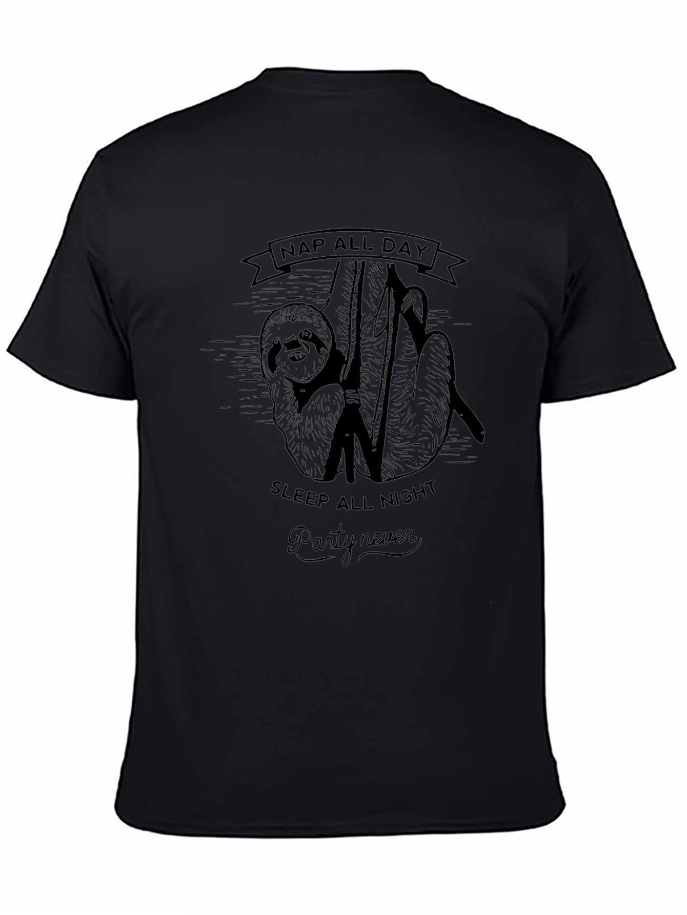 Nap All Day Sloth Graphic T-Shirt