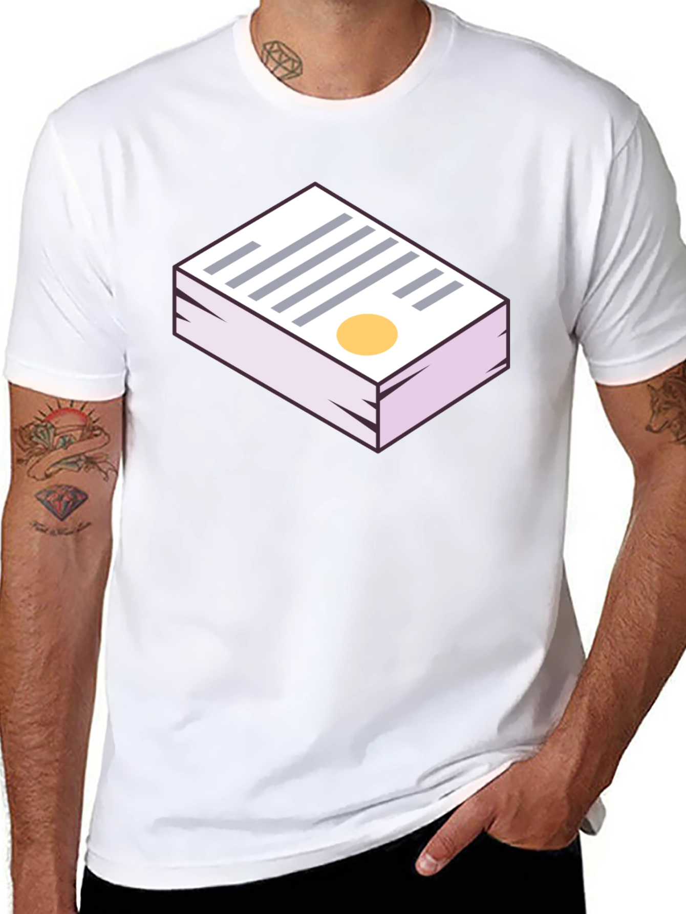 Statement Graphic Tee - Black Casual Shirt