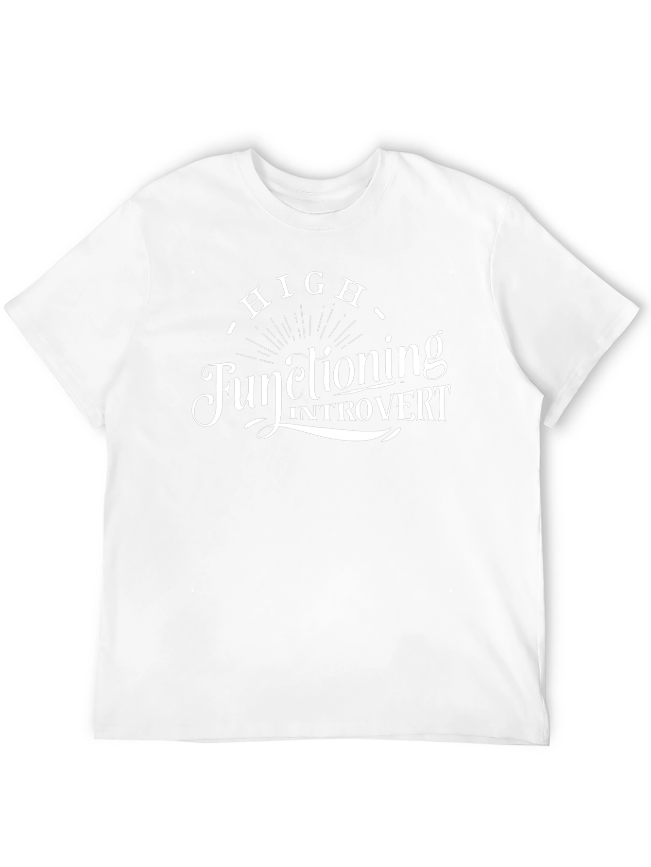 High Functioning Introvert Black Graphic Tee