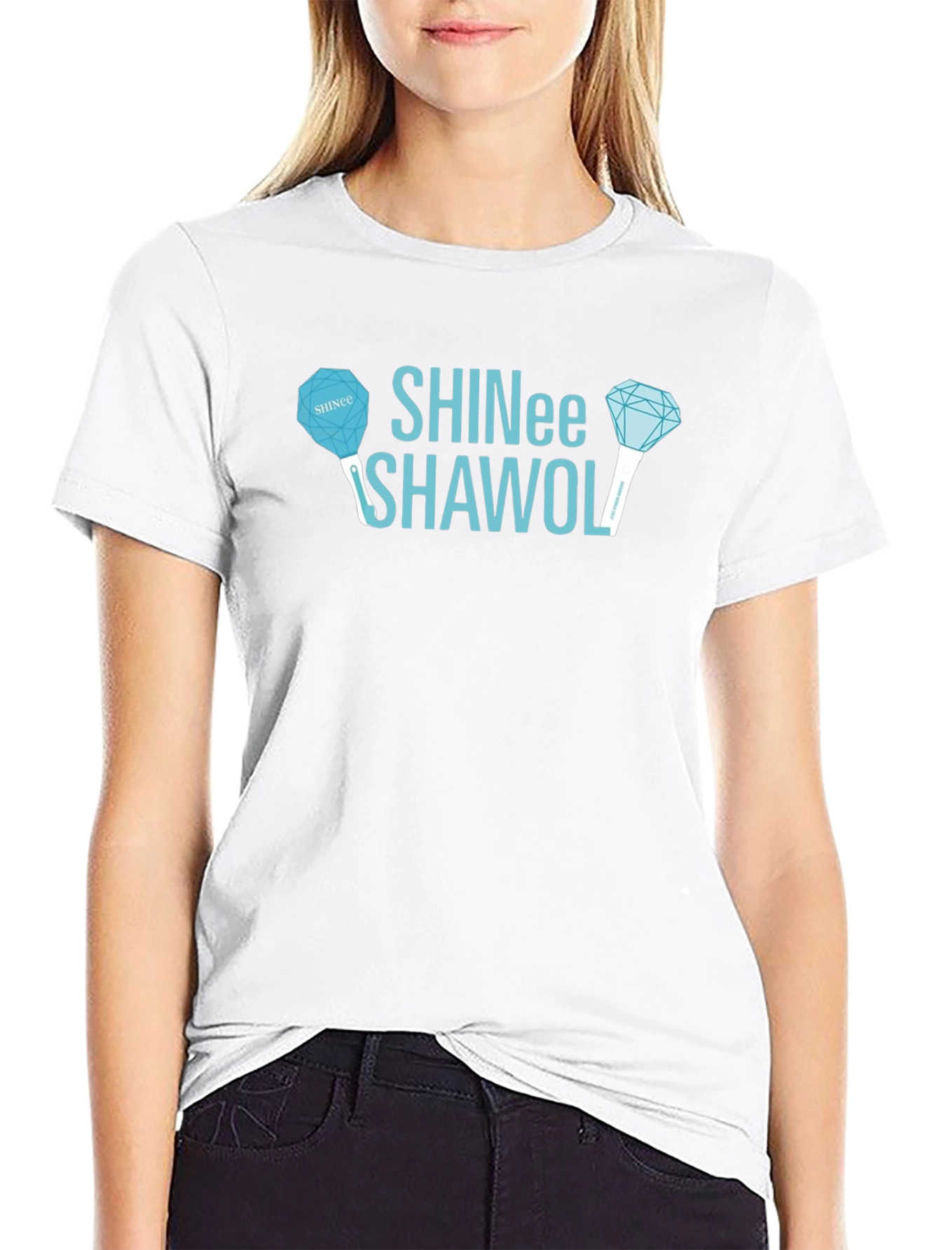 SHINee Shawol Black Graphic T-Shirt