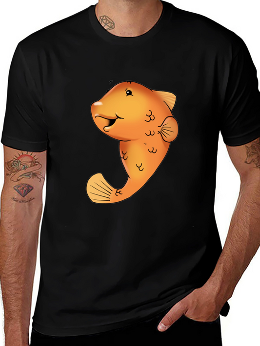 Funny Fish Graphic Tee - Black
