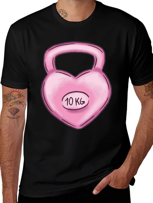 Heart Kettlebell 10 KG Black T-Shirt