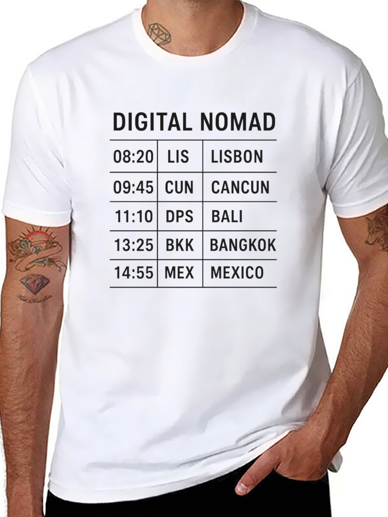 Digital Nomad Travel T-Shirt - Global Adventure