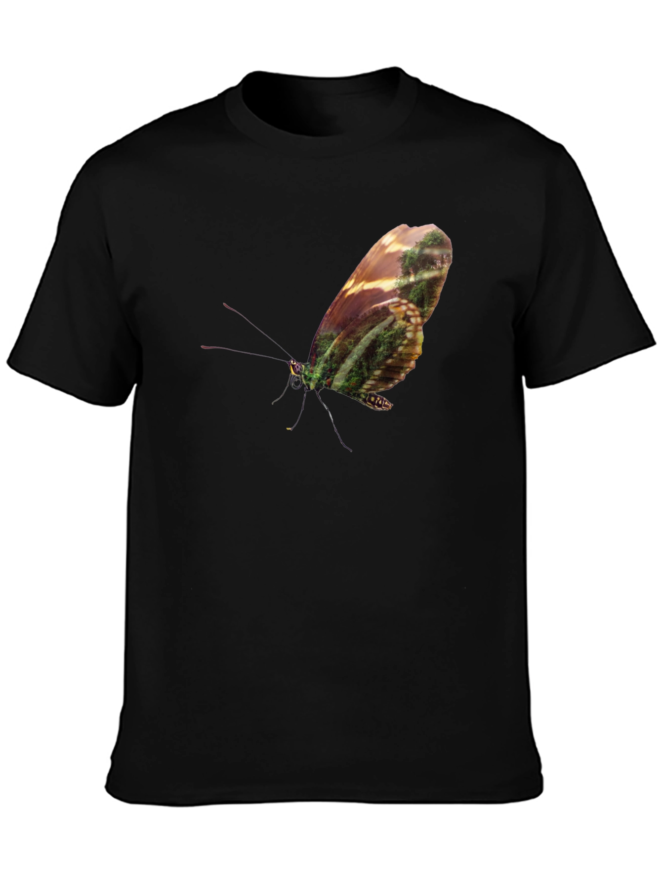 Butterfly Forest T-Shirt - Nature Lovers Tee