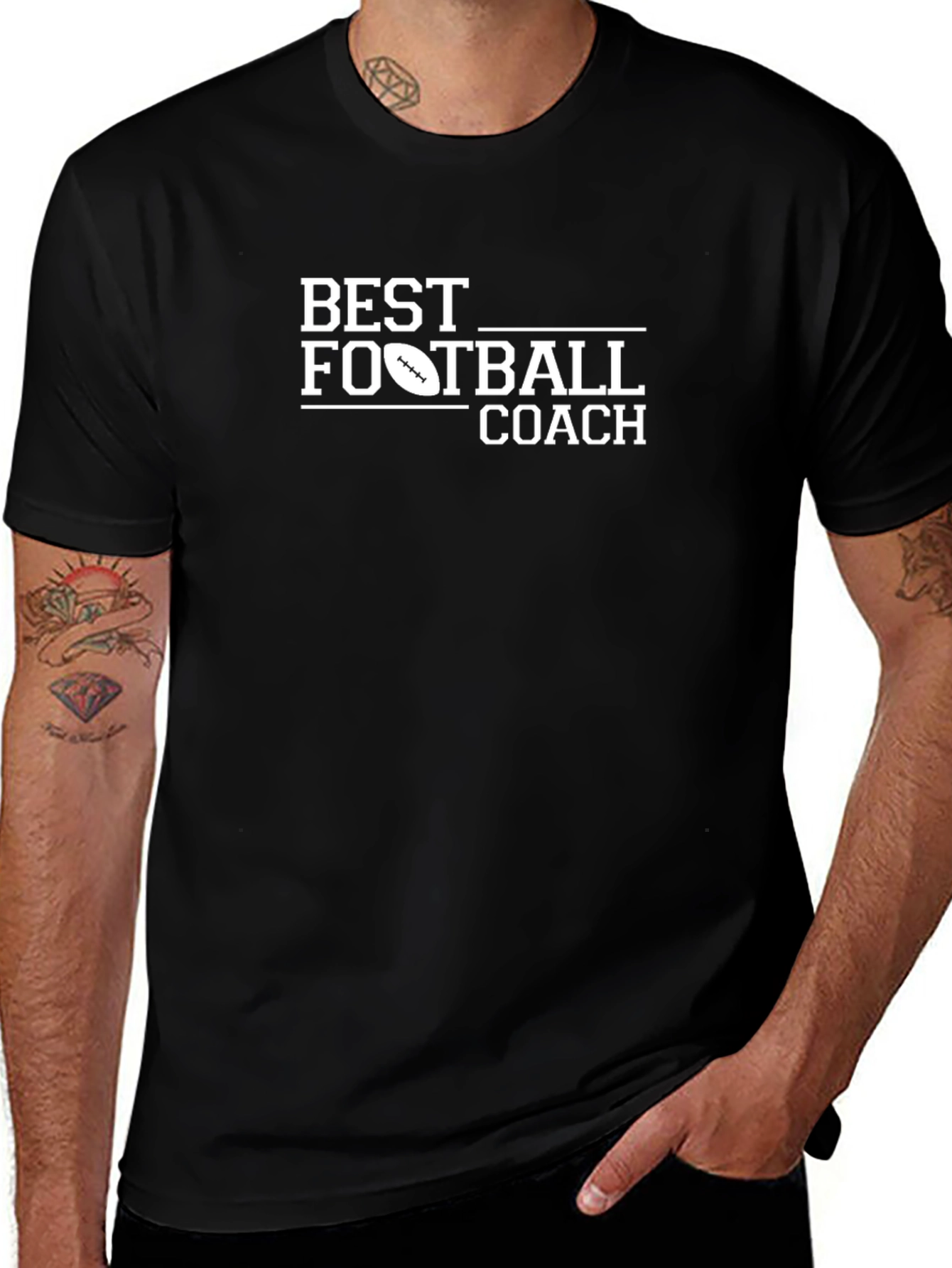 Best Football Coach T-Shirt - Black