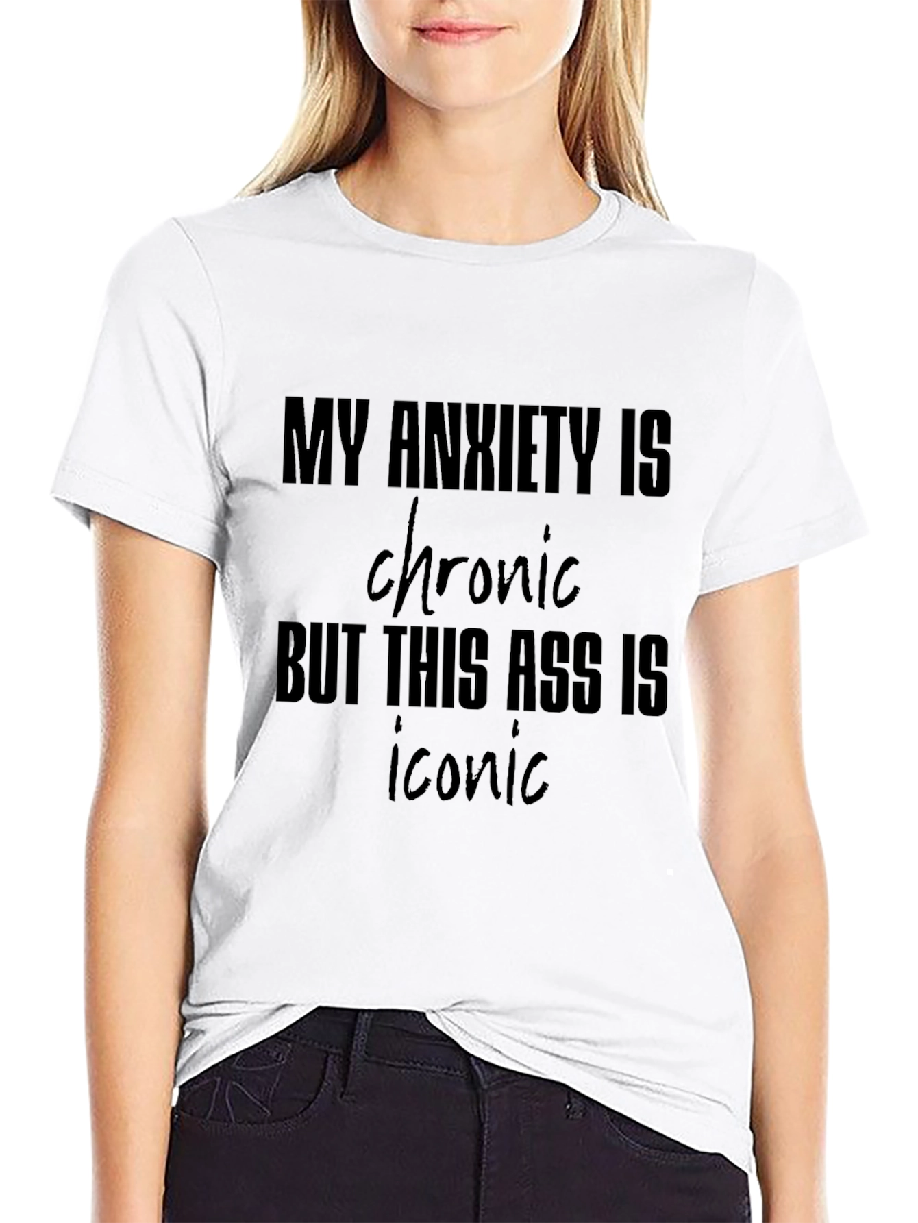 Anxiety & Iconic T-Shirt | Funny Graphic Tee