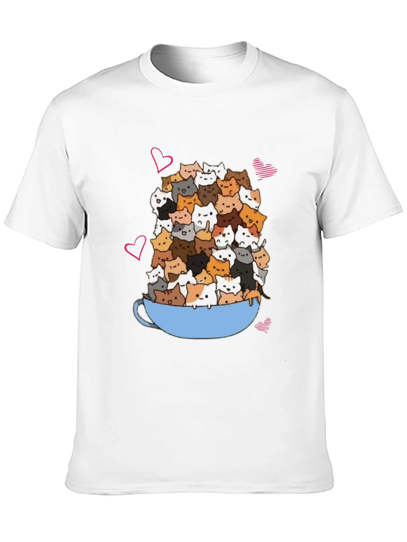 Cat Lover T-Shirt: Overflowing Mug of Kittens!