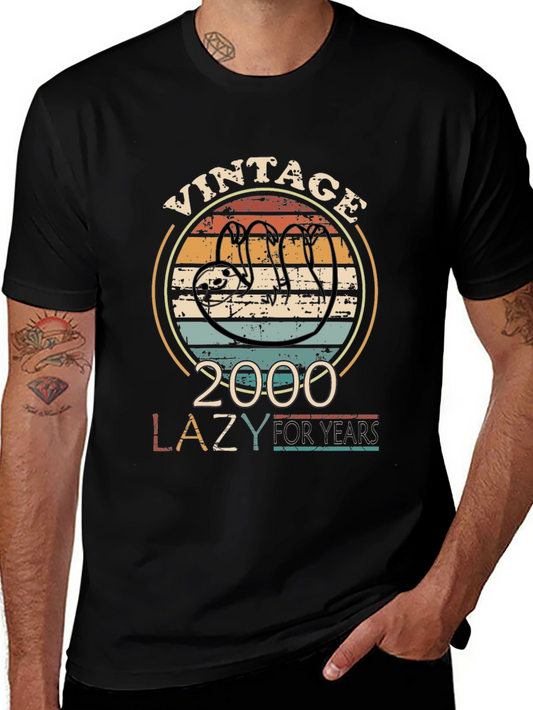 Vintage 2000 Lazy For Years Sloth T-Shirt