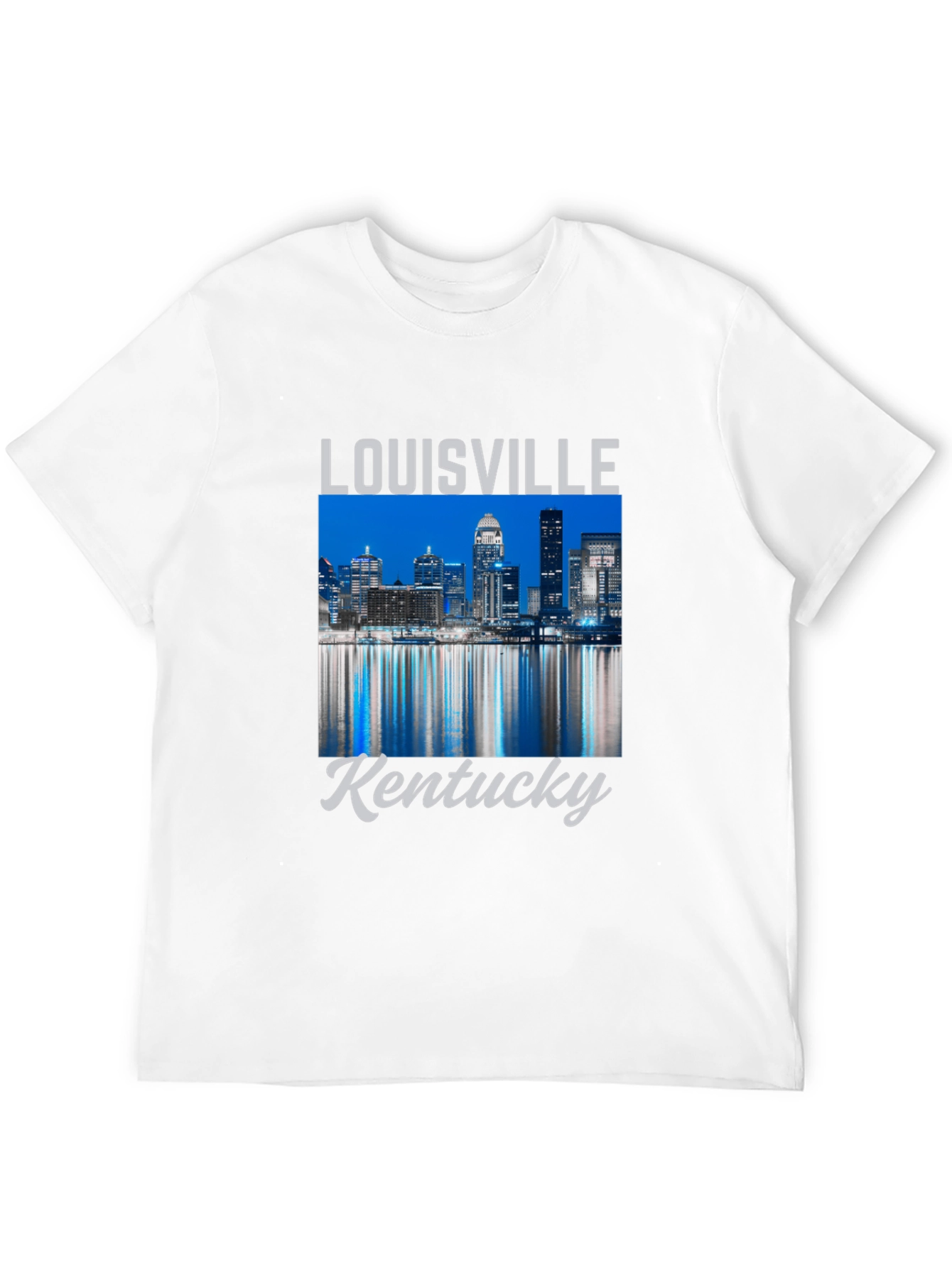 Louisville Kentucky Skyline Graphic T-Shirt