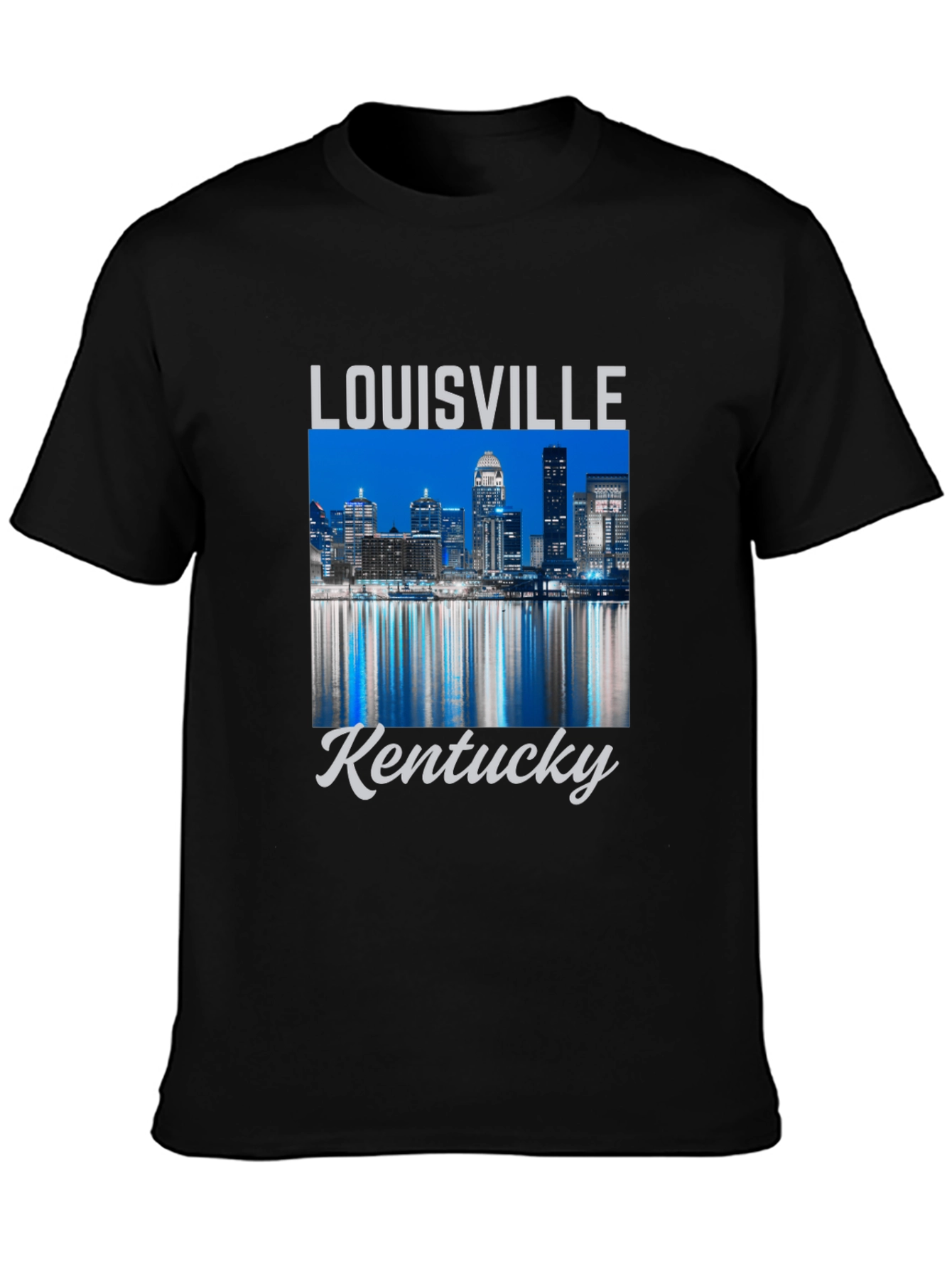 Louisville Kentucky Skyline Graphic T-Shirt