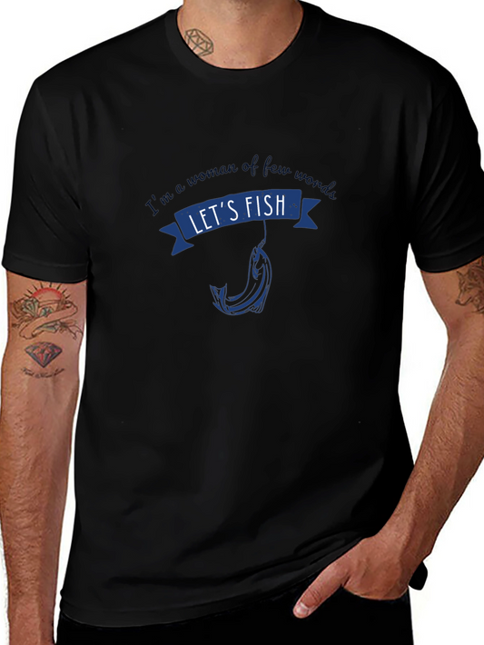 Lets Fish Mens T-Shirt - Fisherman Gift