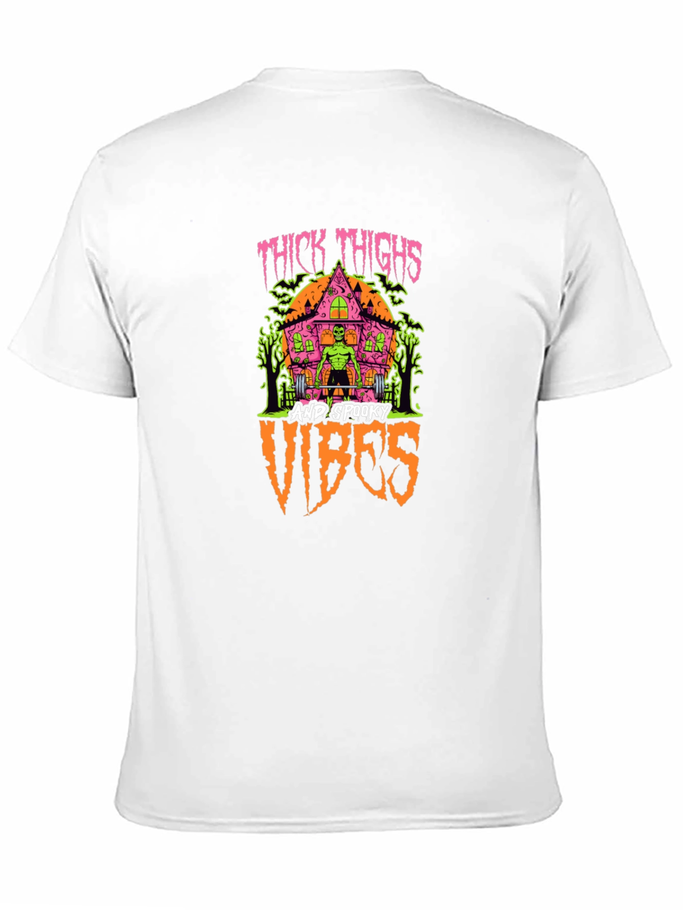 Thick Thighs & Spooky Vibes Graphic T-Shirt