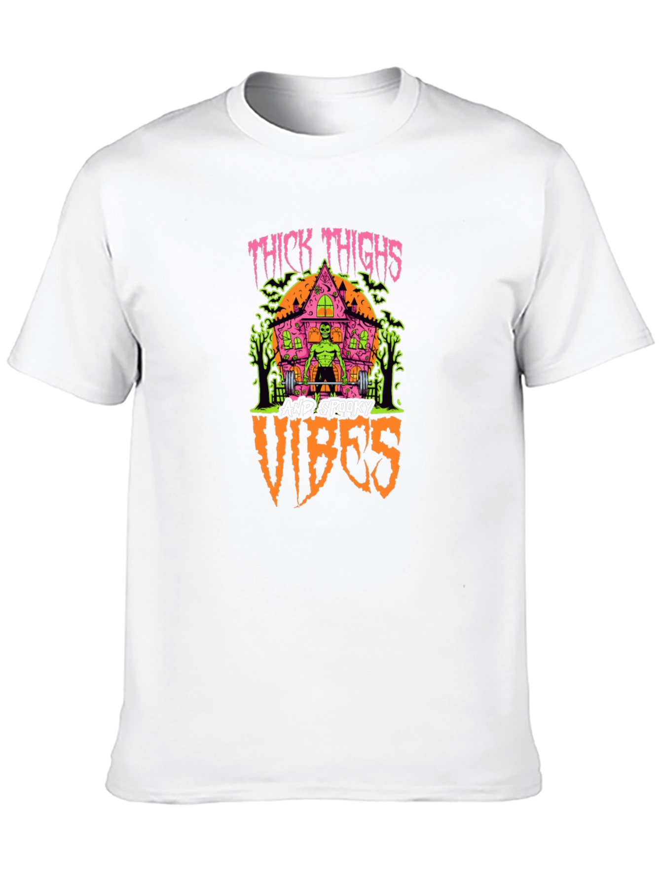 Thick Thighs & Spooky Vibes Graphic T-Shirt