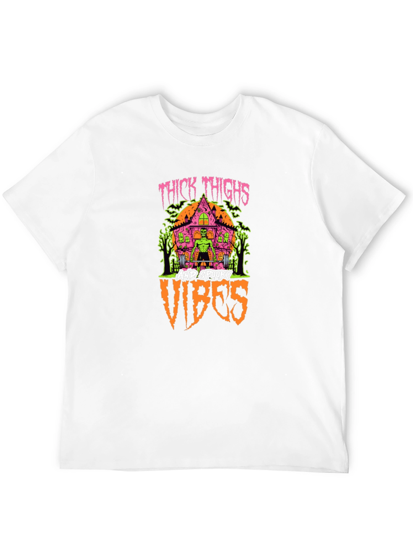 Thick Thighs & Spooky Vibes Graphic T-Shirt