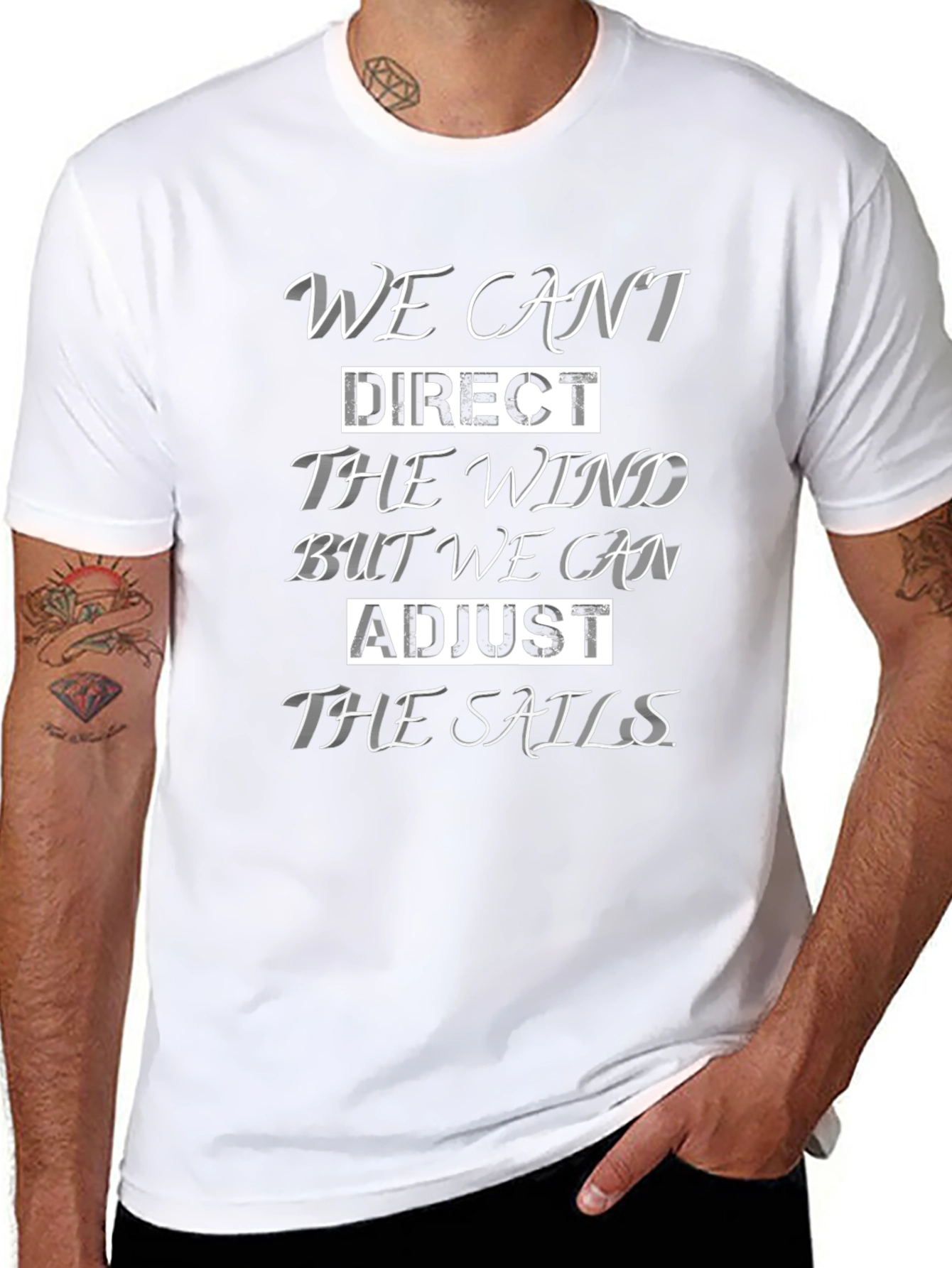 Inspirational Sailing T-Shirt - Adjust the Sails