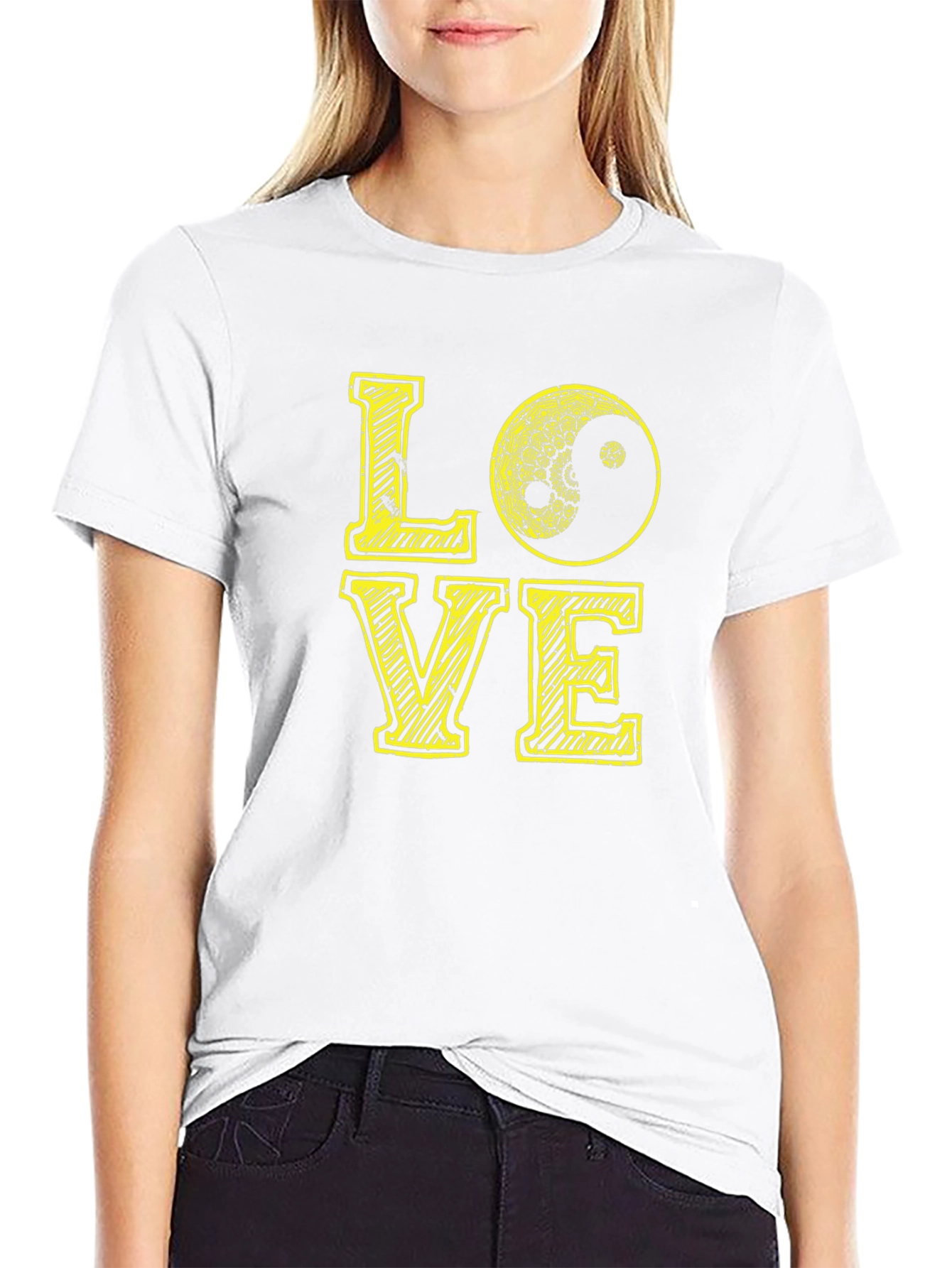 Yin Yang Love Graphic T-Shirt
