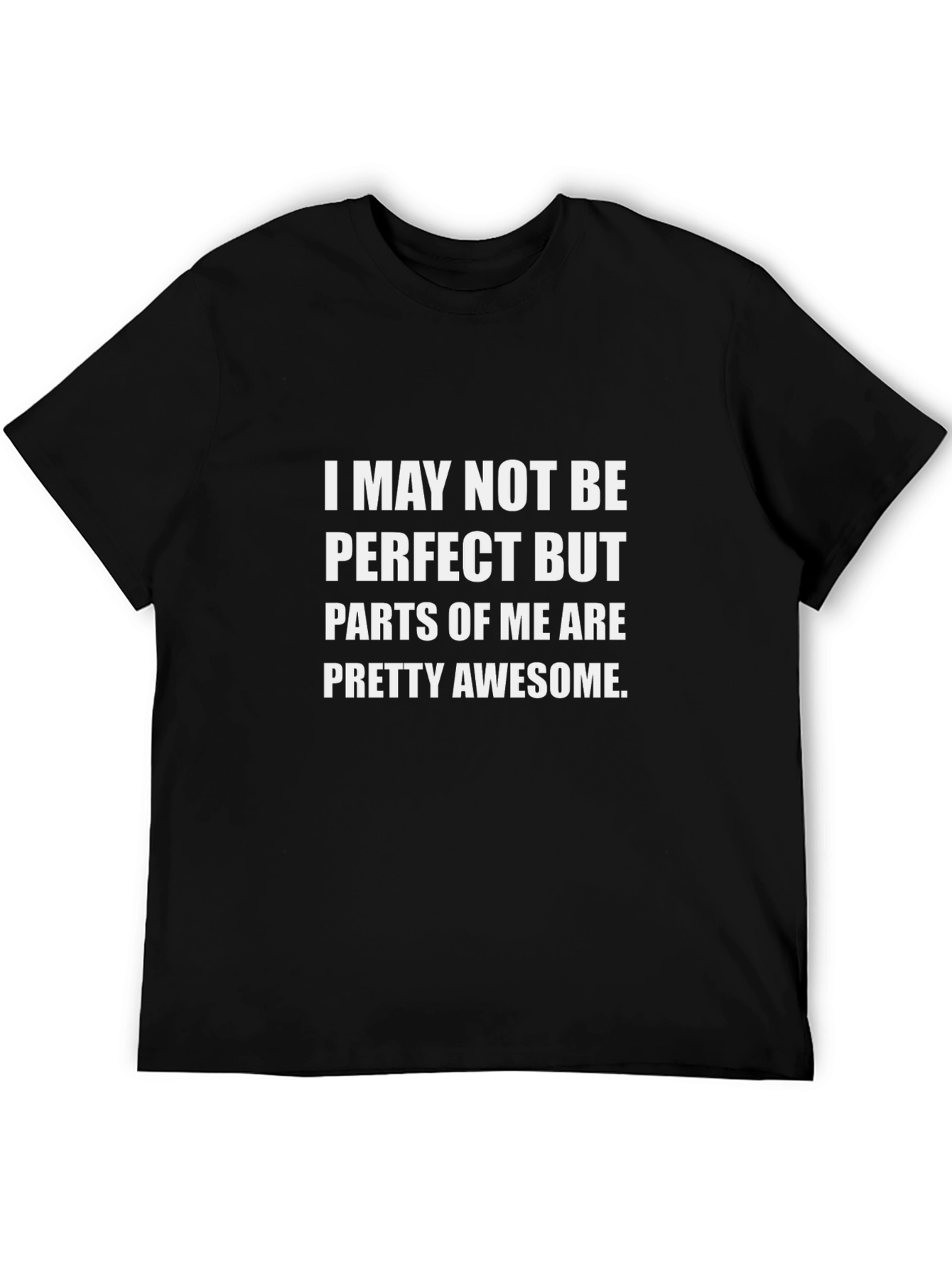 Funny Parts of Me are Awesome Black T-Shirt