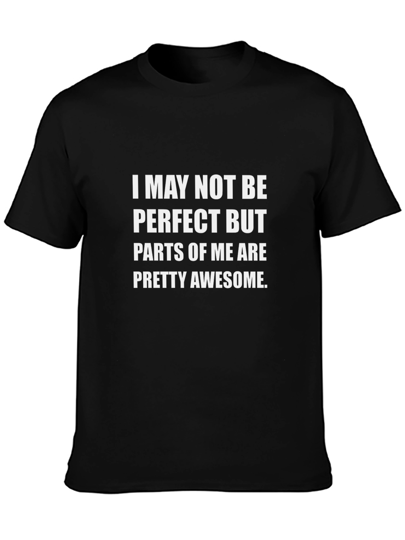 Funny Parts of Me are Awesome Black T-Shirt
