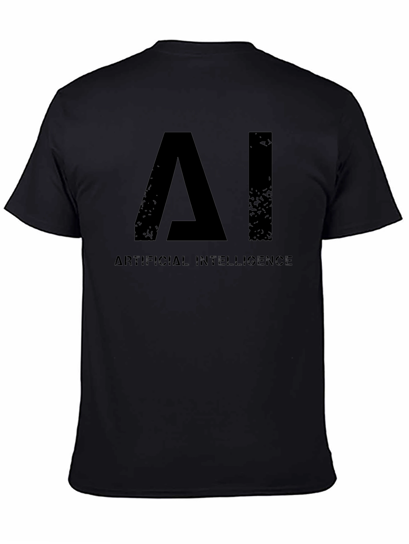 AI Artificial Intelligence Graphic Black T-Shirt