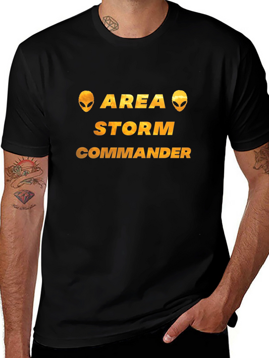 Area Storm Commander Black Graphic T-Shirt