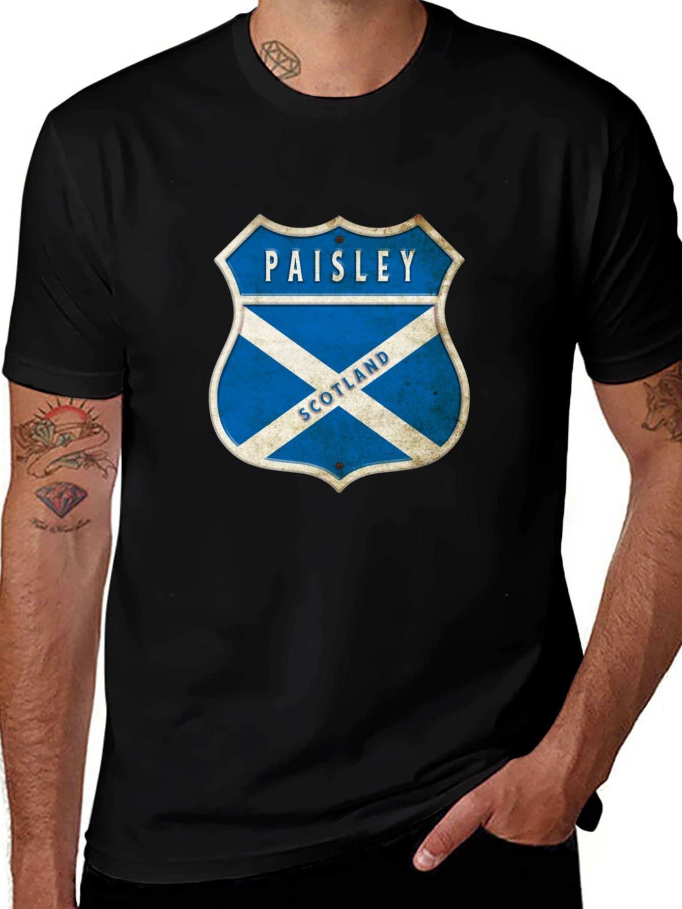 Paisley Scotland Crest T-Shirt
