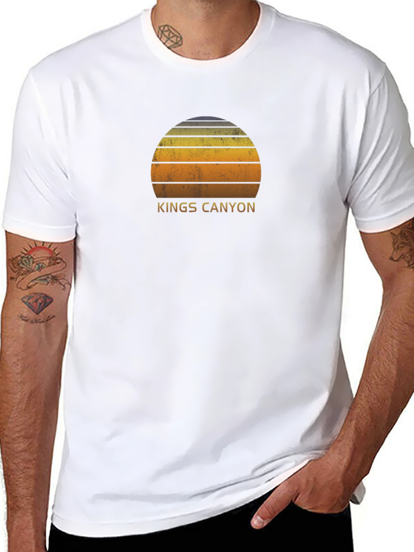 Kings Canyon Graphic T-Shirt - Sunset Design