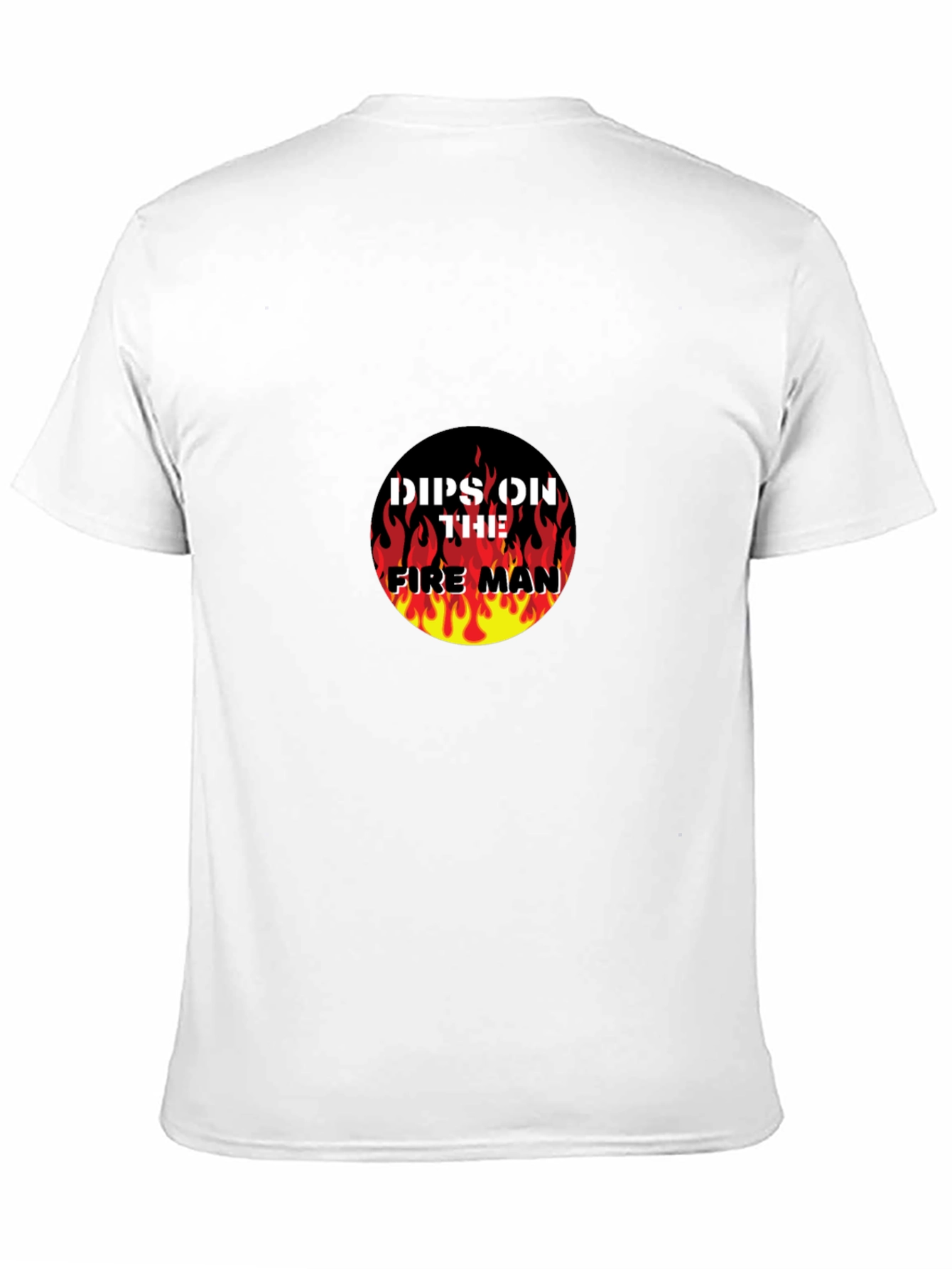 Dips On The Fireman Graphic Black T-Shirt