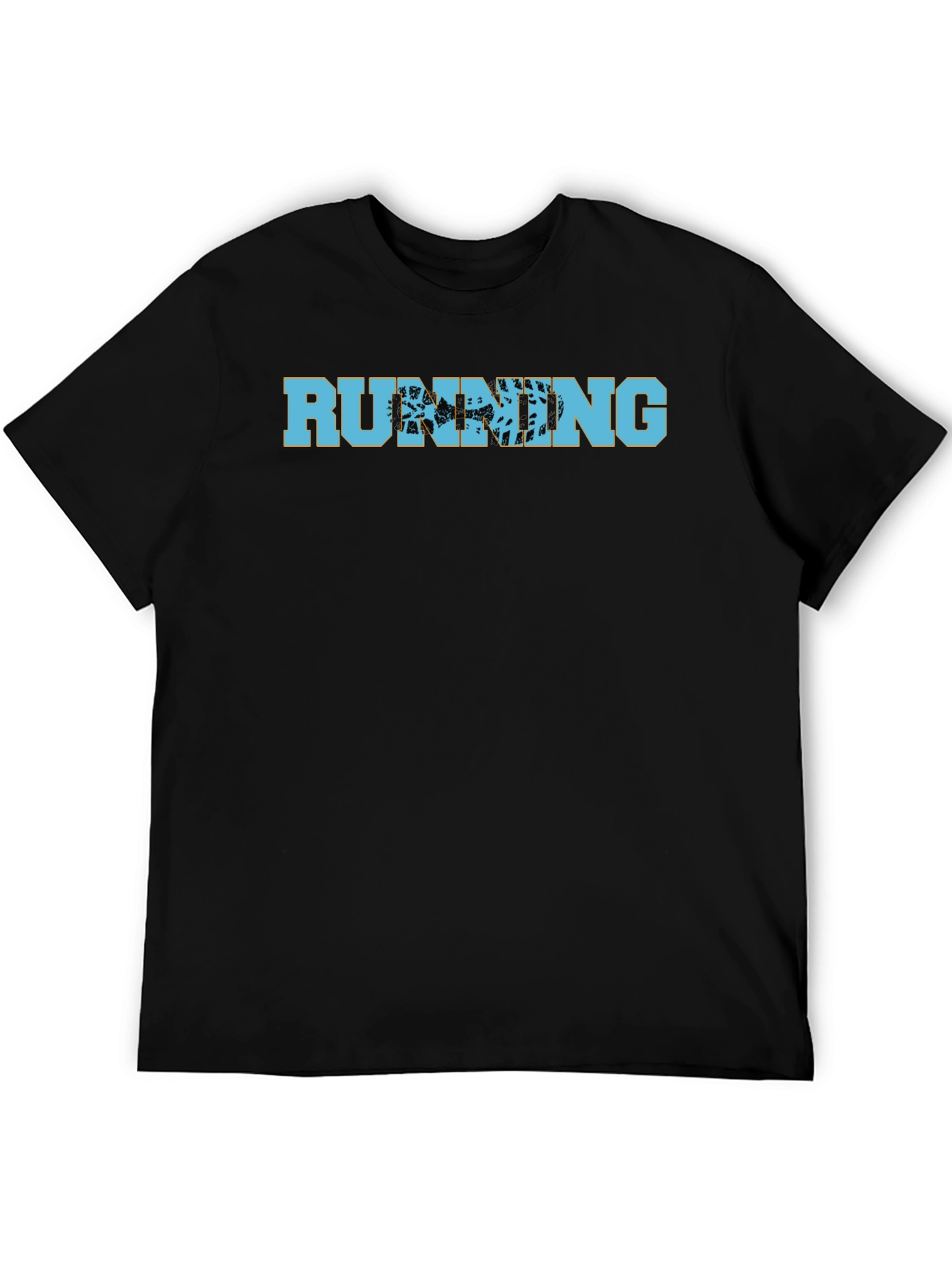 Running Trail Graphic T-Shirt - Black