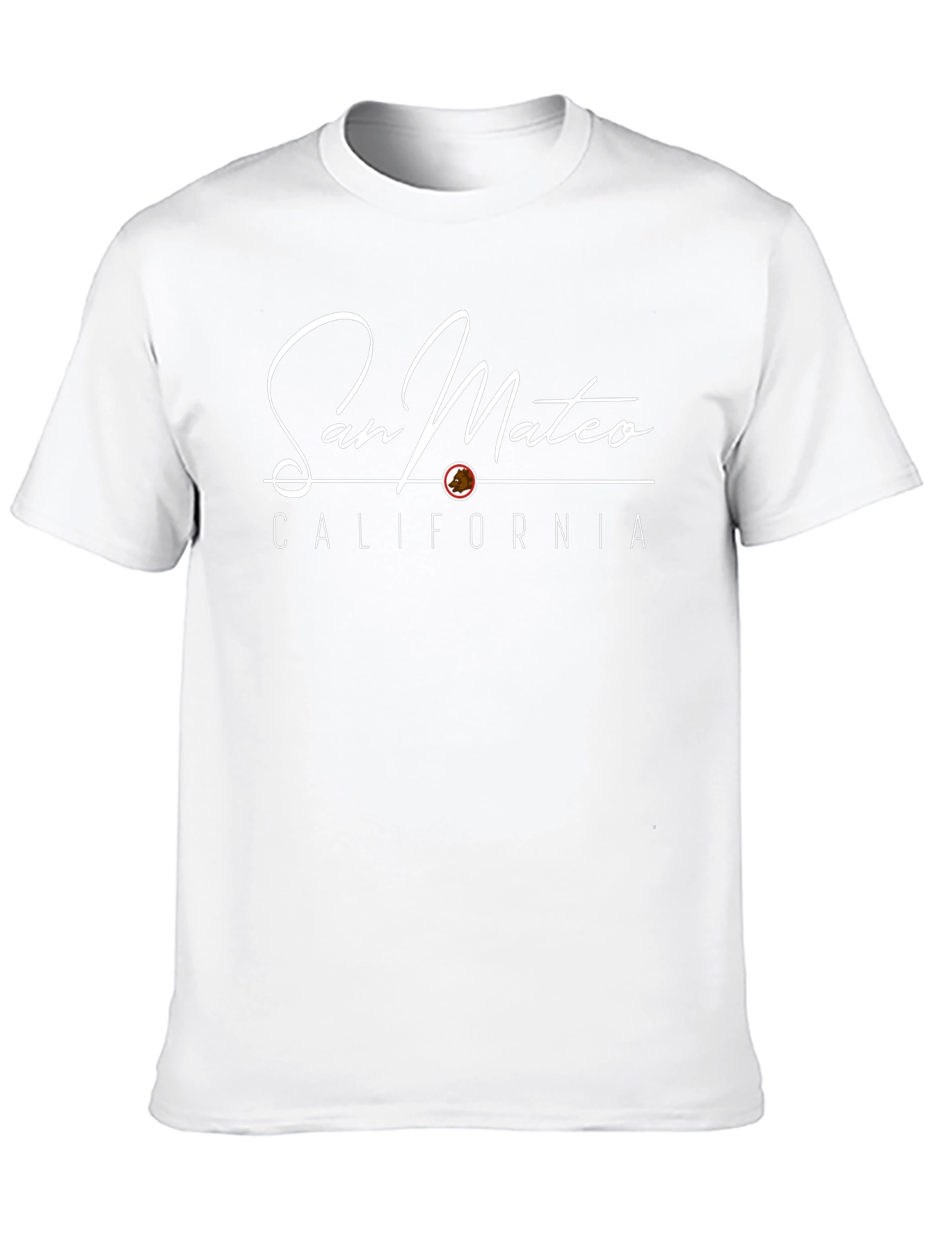 San Mateo California Black T-Shirt