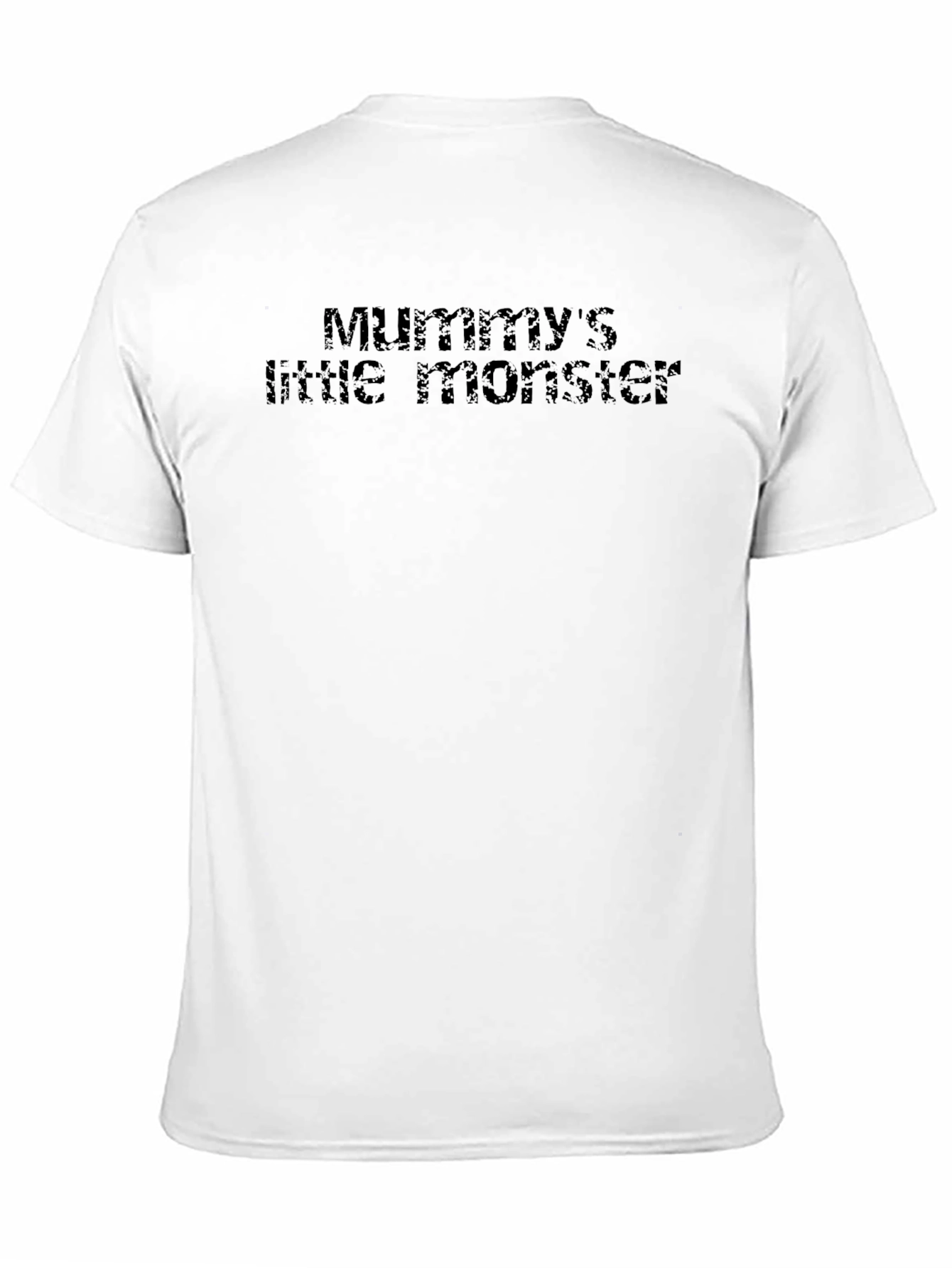 Mummys Little Monster Mens Black T-Shirt