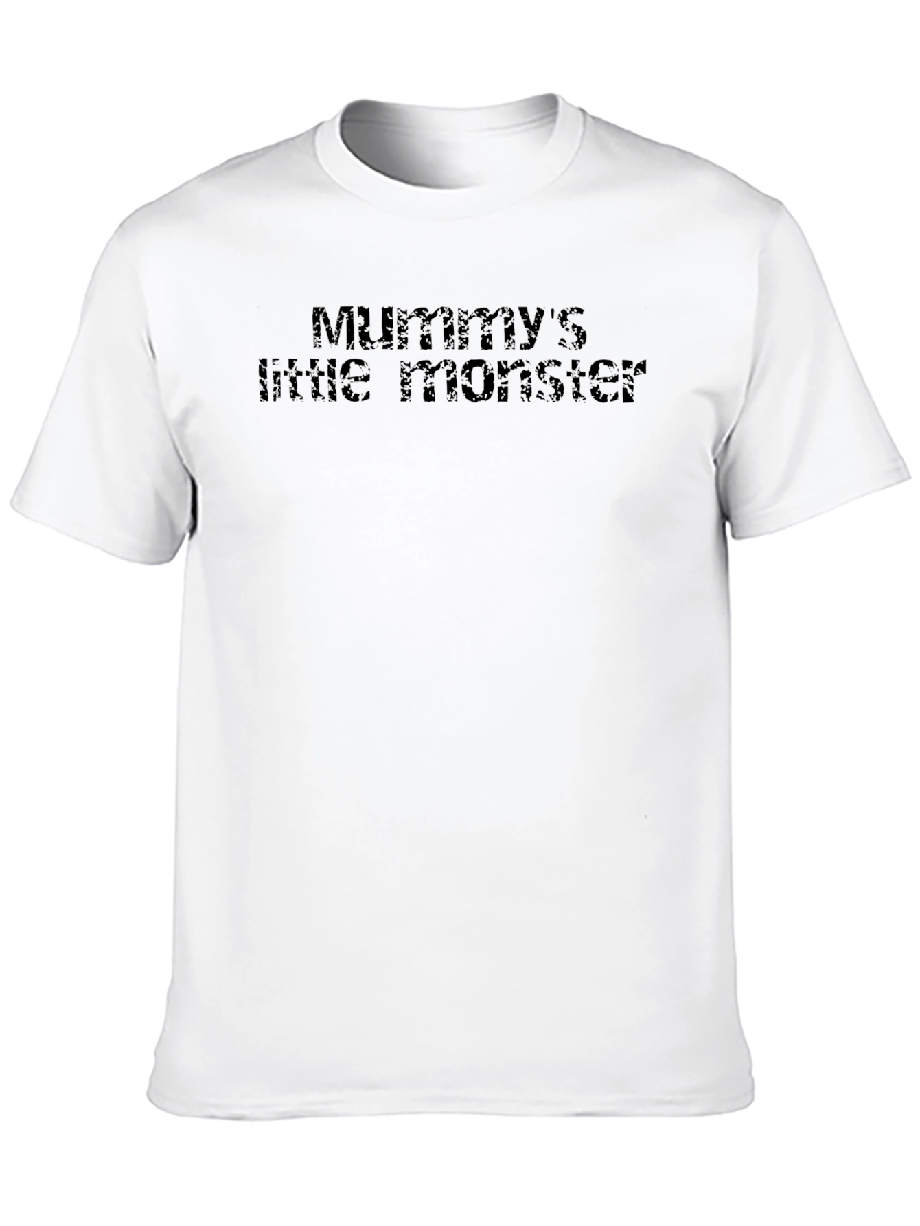 Mummys Little Monster Mens Black T-Shirt