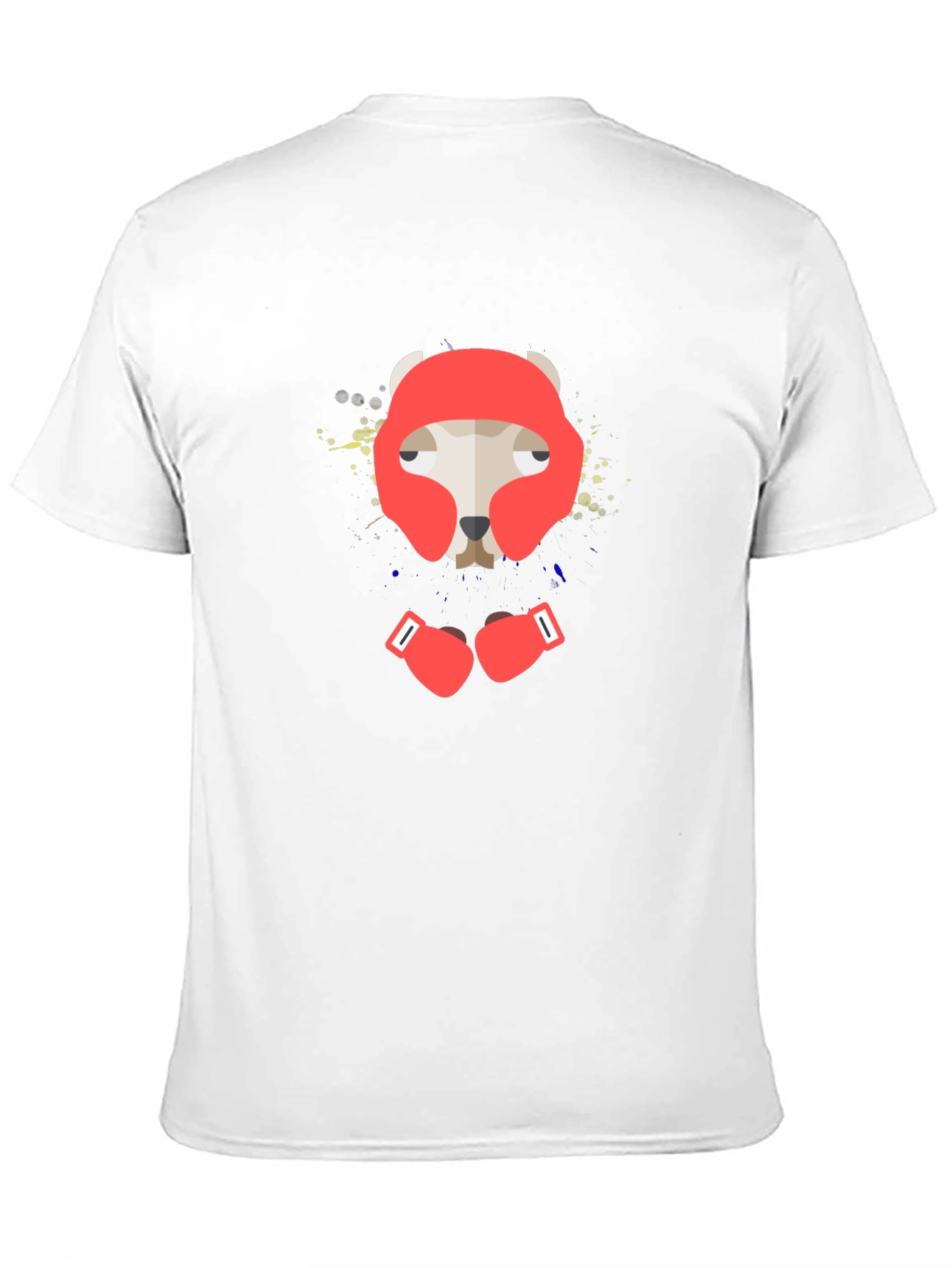 Boxer Dog Graphic Tee - Black Cotton T-Shirt