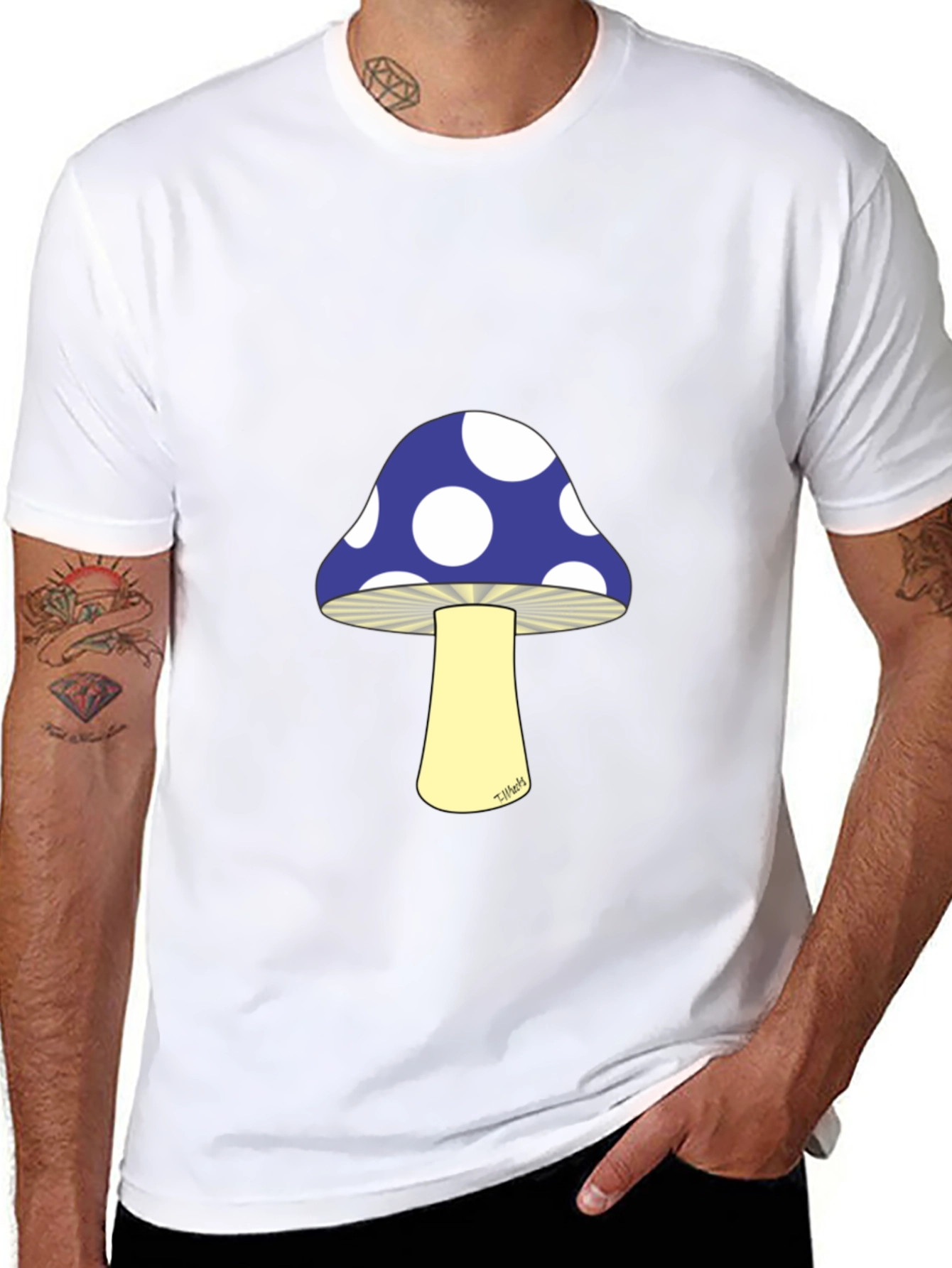 Mushroom T-Shirt - Polka Dot Cap