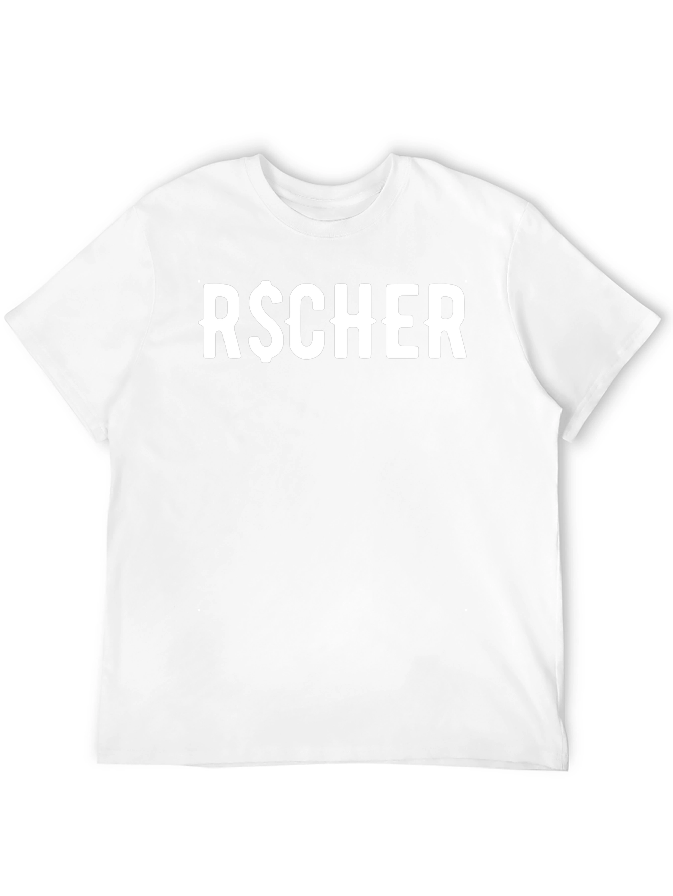 R$CHER Black Graphic Tee - Bold Streetwear Style
