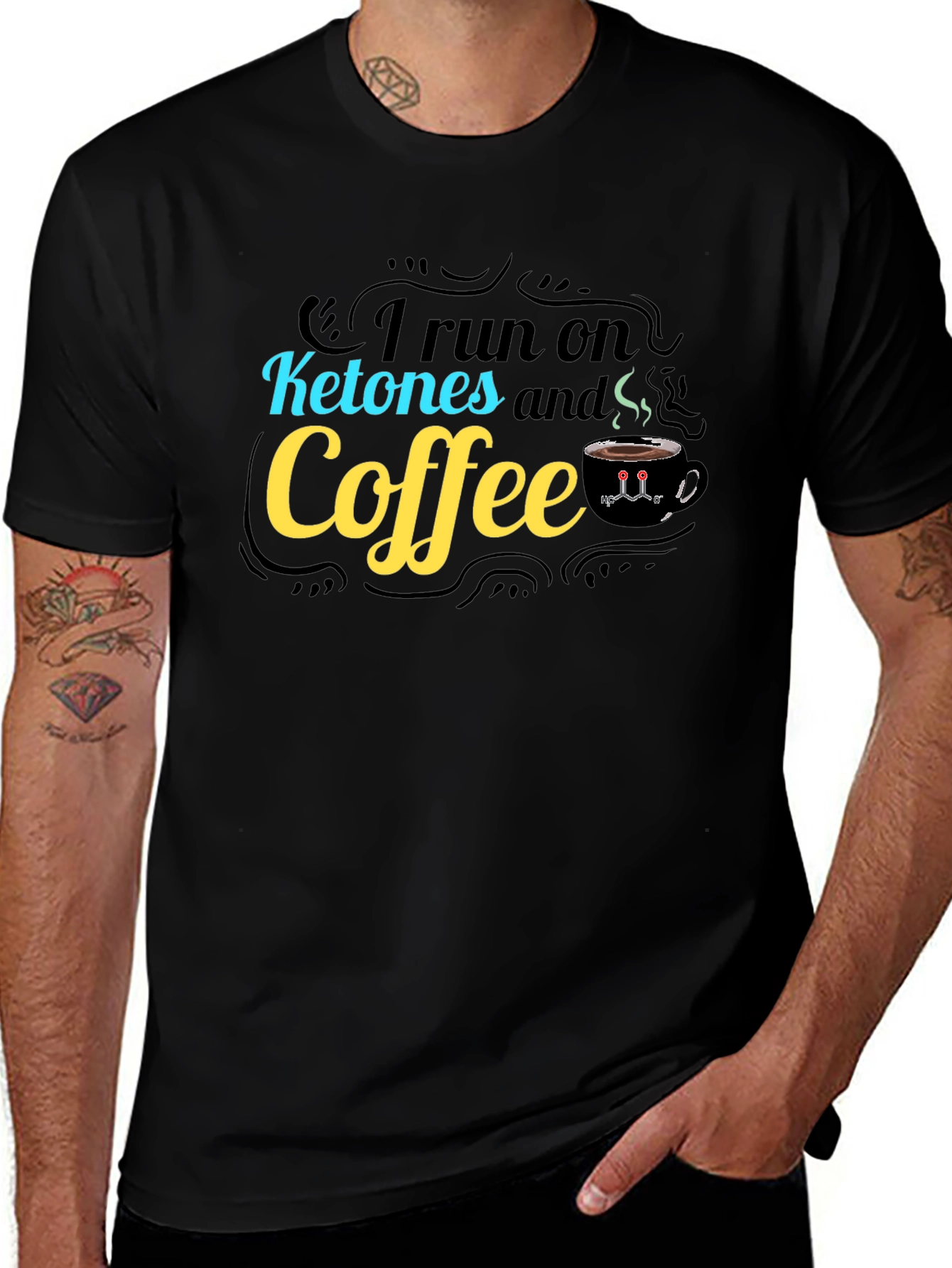 I Run on Ketones and Coffee Graphic Tee