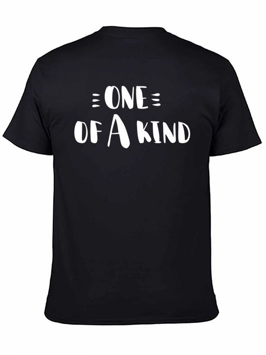 One of a Kind Graphic Tee - Black Casual T-Shirt
