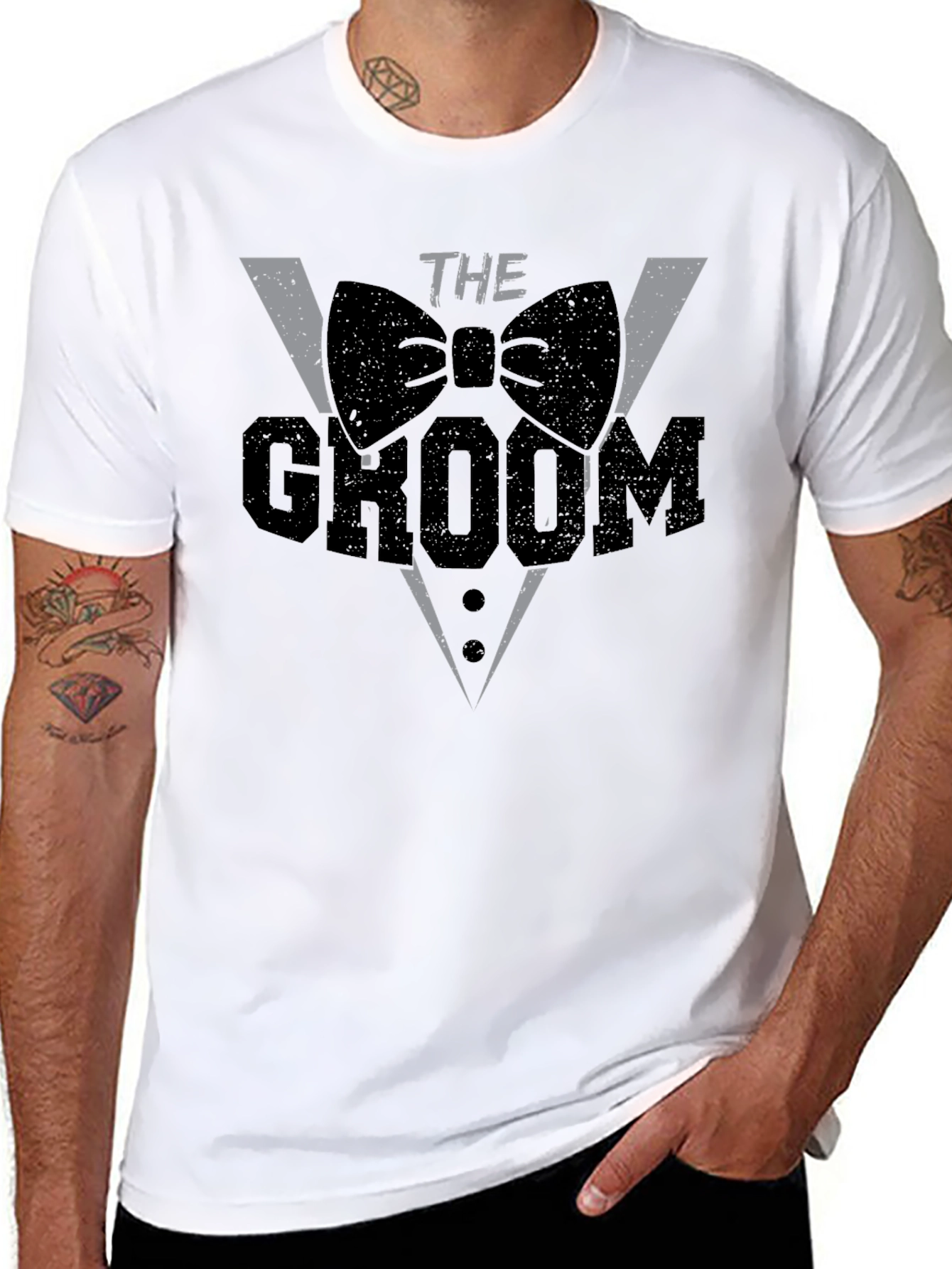 The Groom Tuxedo T-Shirt Wedding Party
